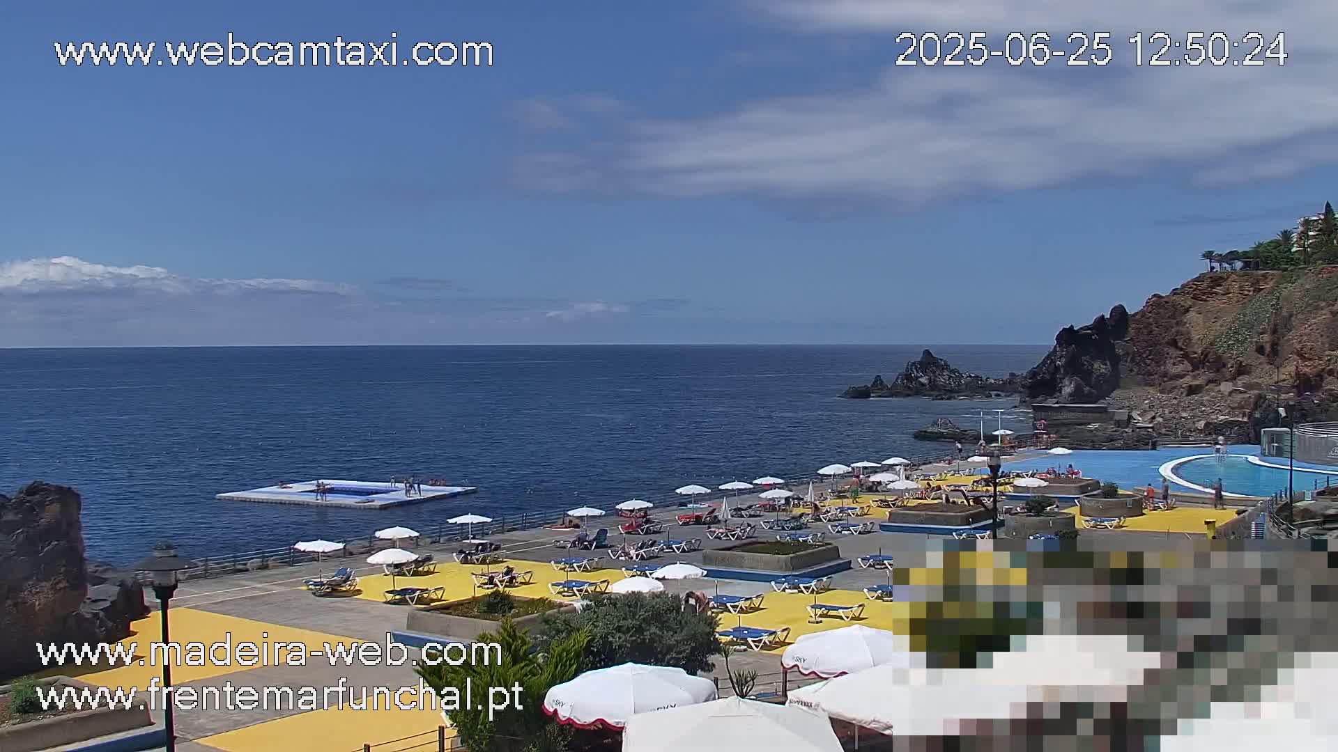 Sao Martinho, Praia da Ponta Gorda Coast Live Cam - Funchal, Madeira, Portugal