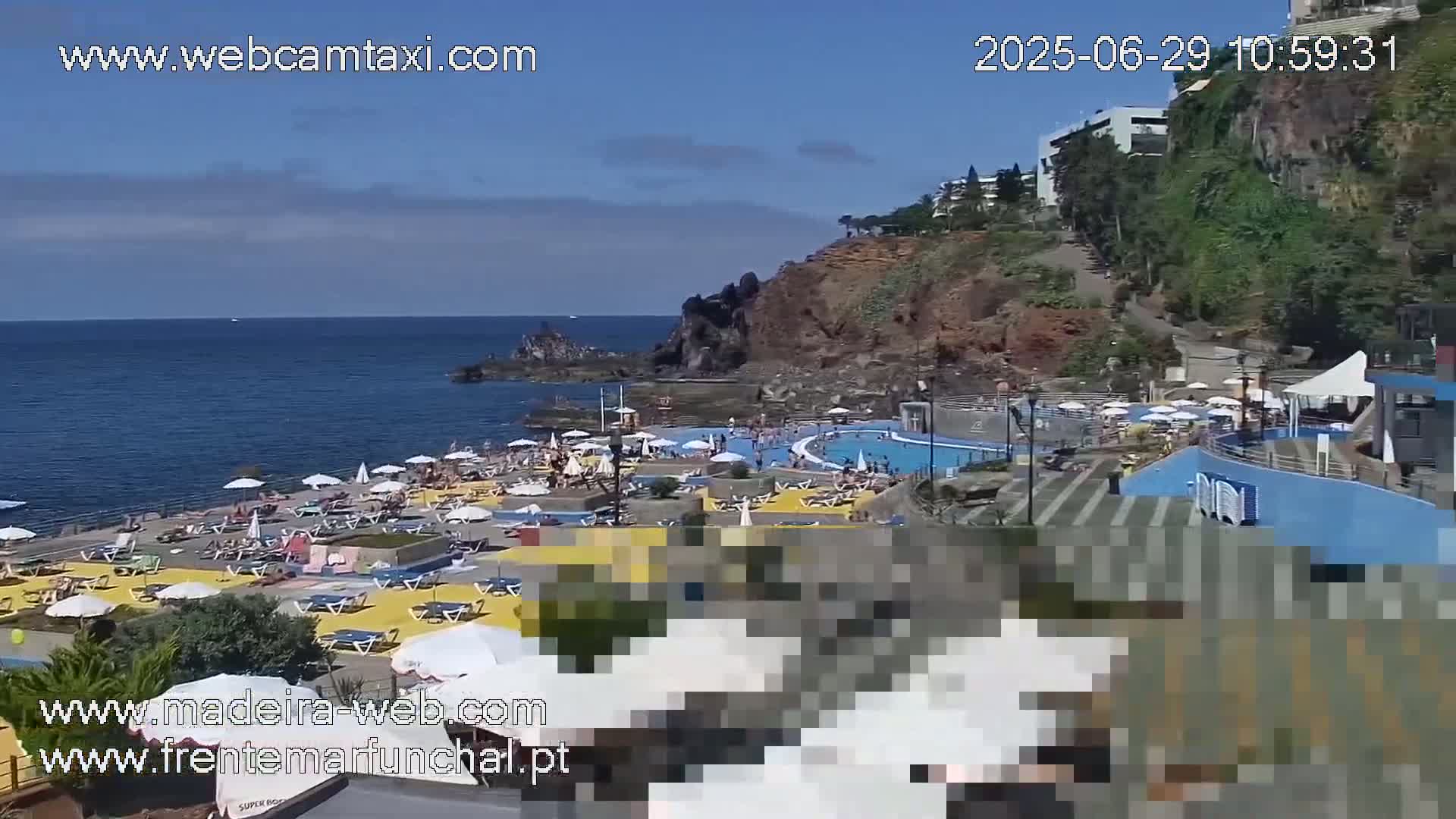 Sao Martinho, Praia da Ponta Gorda Coast Live Cam - Funchal, Madeira, Portugal