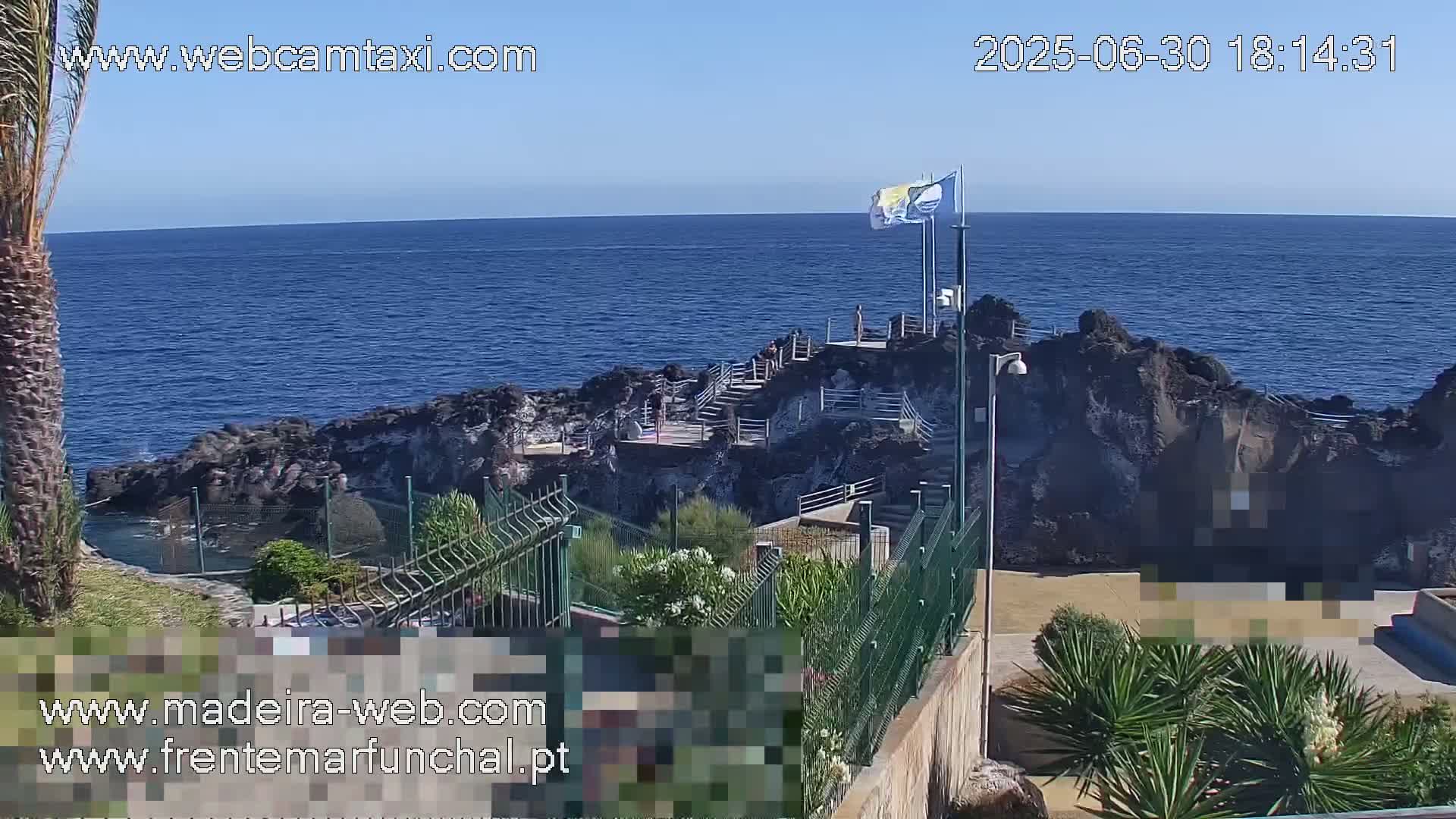 Sao Martinho, Praia da Ponta Gorda Coast Live Cam - Funchal, Madeira, Portugal