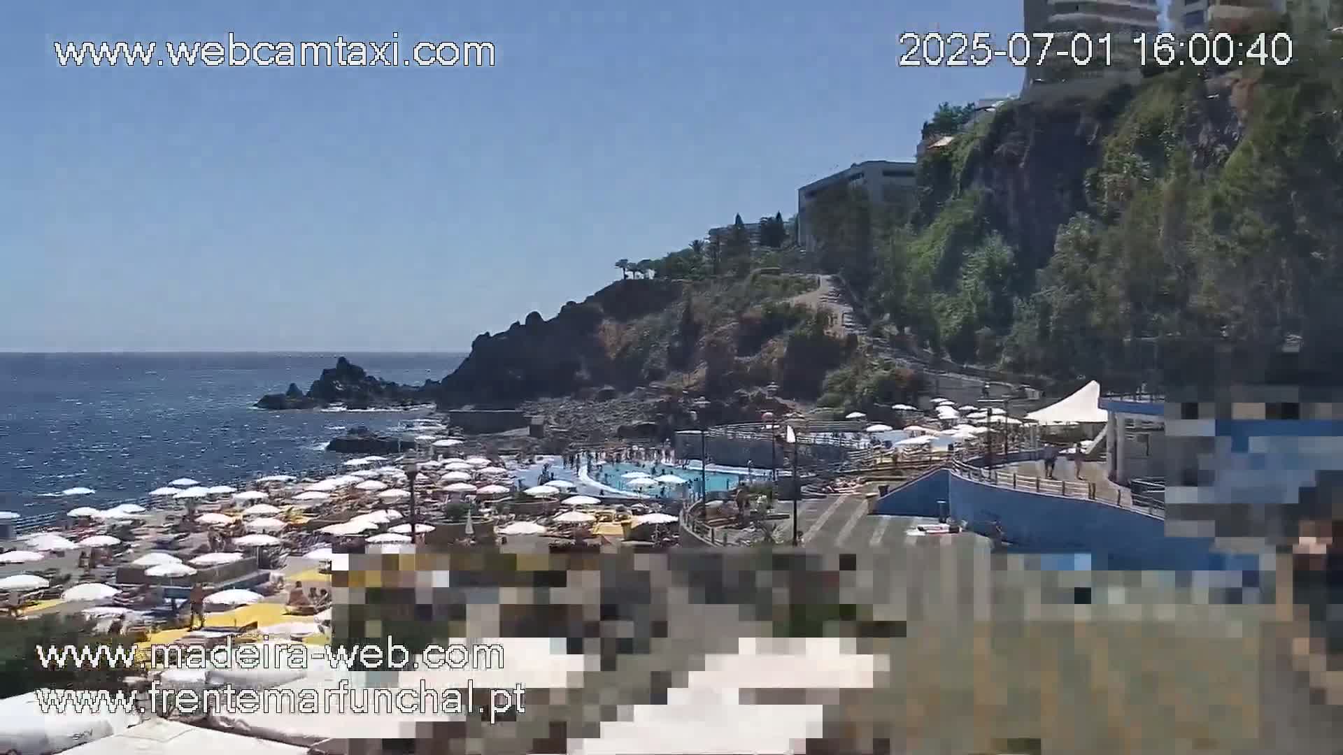 Sao Martinho, Praia da Ponta Gorda Coast Live Cam - Funchal, Madeira, Portugal