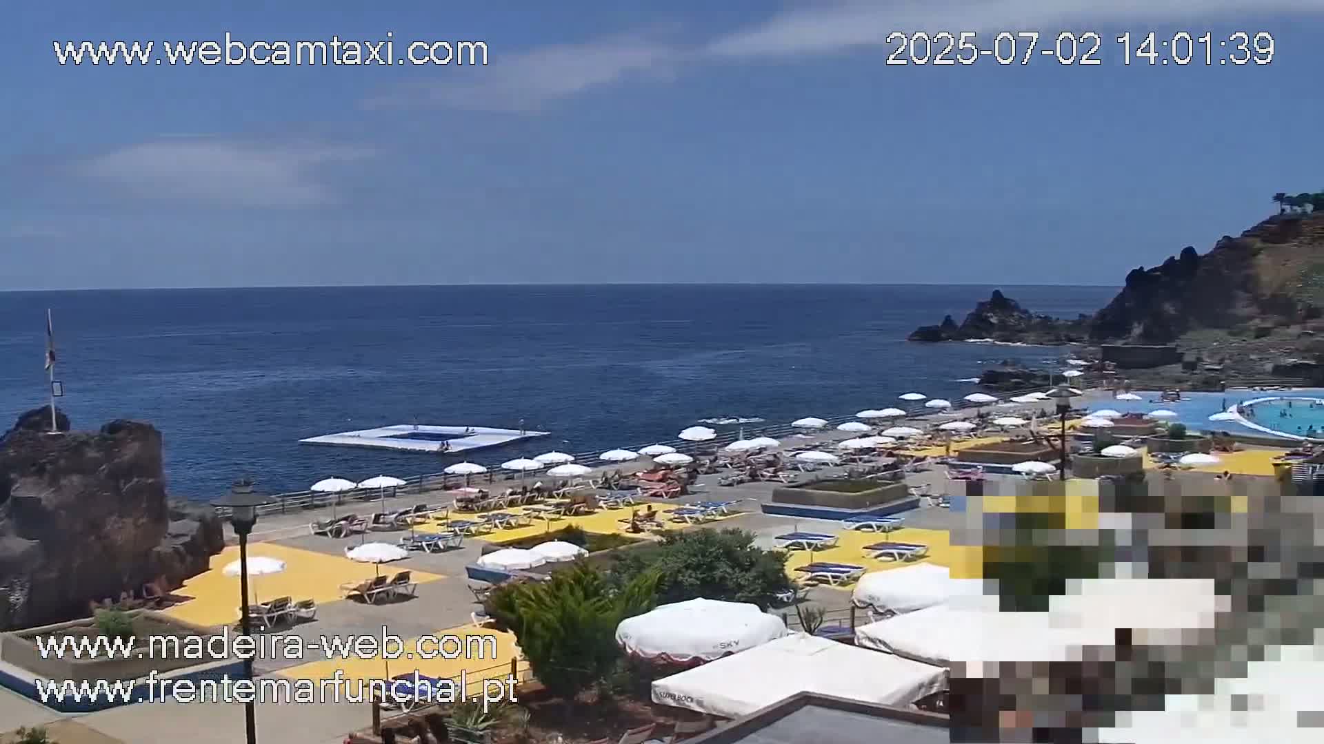 Sao Martinho, Praia da Ponta Gorda Coast Live Cam - Funchal, Madeira, Portugal