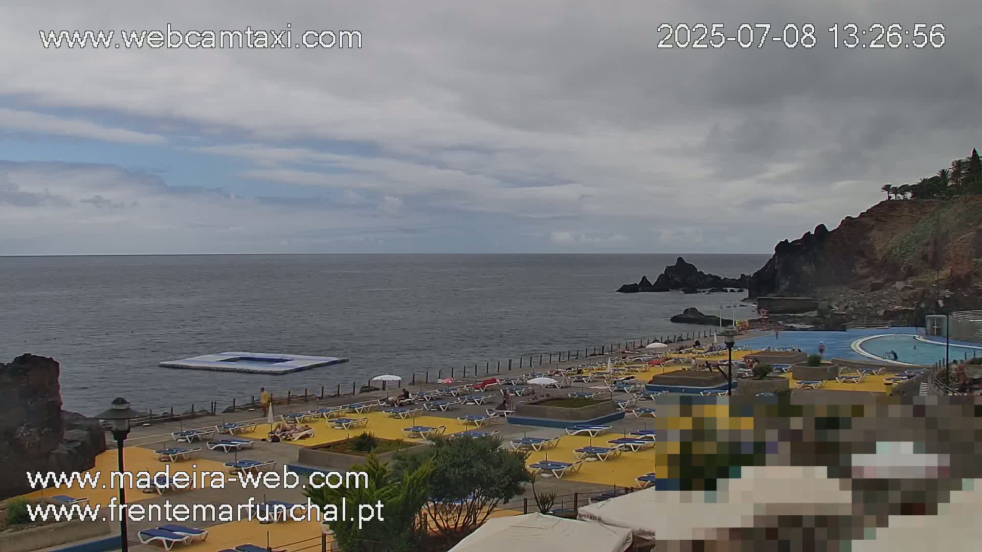 Sao Martinho, Praia da Ponta Gorda Coast Live Cam - Funchal, Madeira, Portugal