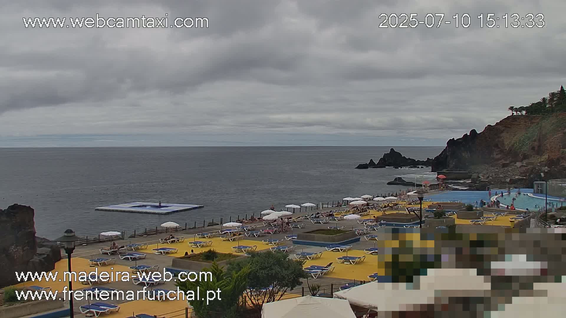 Sao Martinho, Praia da Ponta Gorda Coast Live Cam - Funchal, Madeira, Portugal