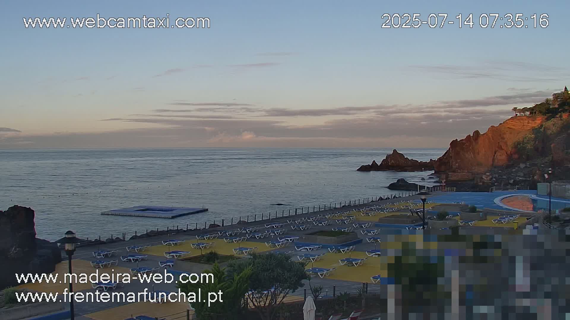 Sao Martinho, Praia da Ponta Gorda Coast Live Cam - Funchal, Madeira, Portugal