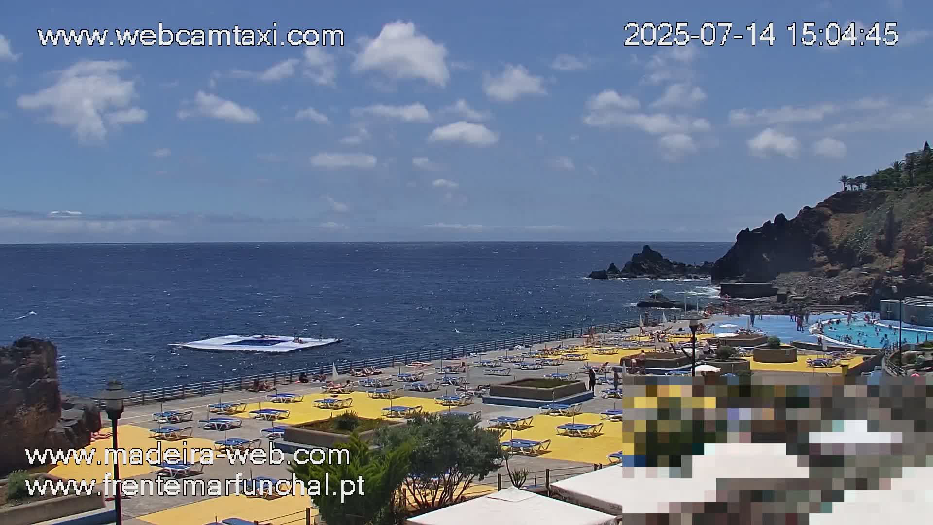 Sao Martinho, Praia da Ponta Gorda Coast Live Cam - Funchal, Madeira, Portugal