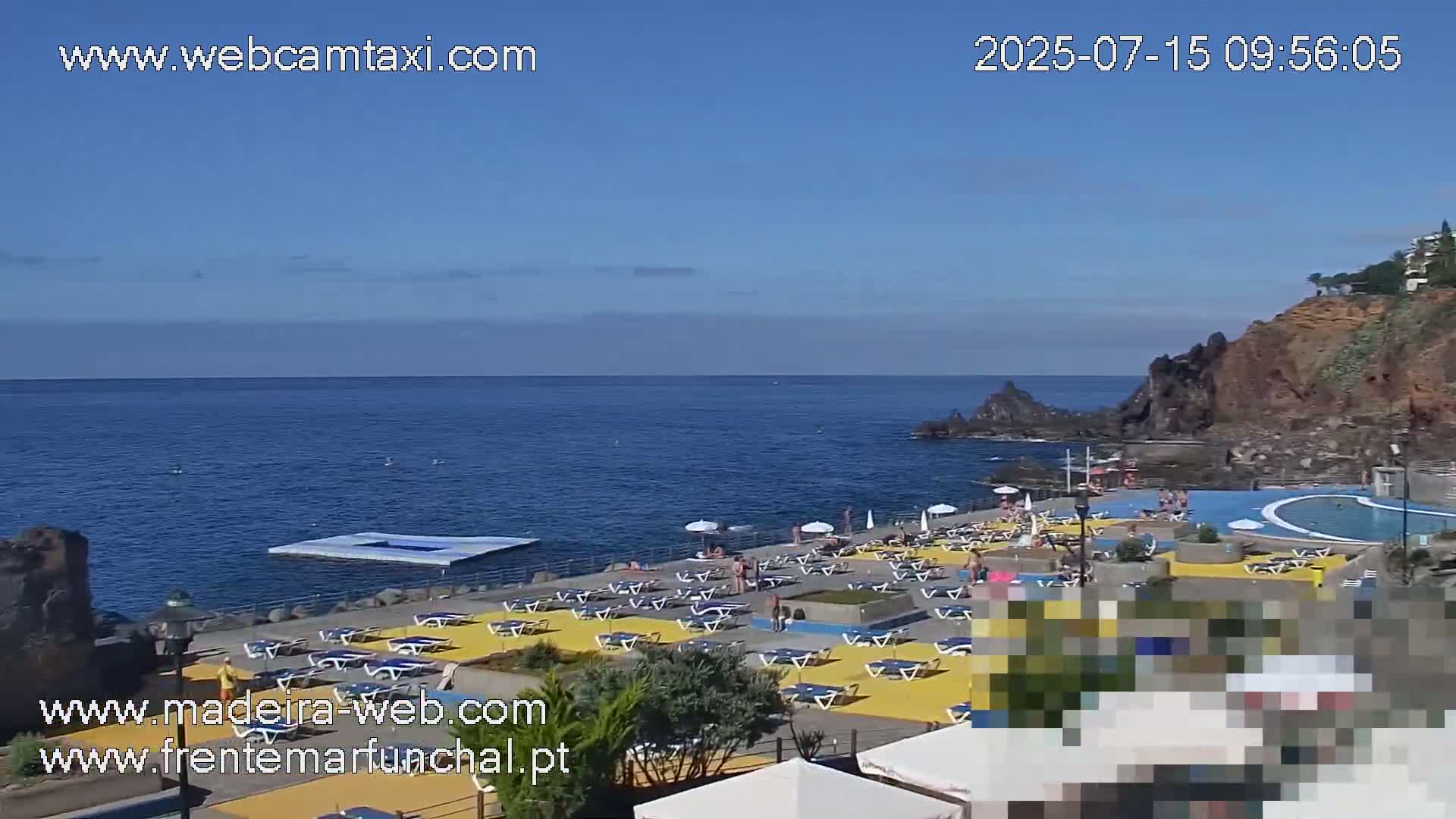 Sao Martinho, Praia da Ponta Gorda Coast Live Cam - Funchal, Madeira, Portugal