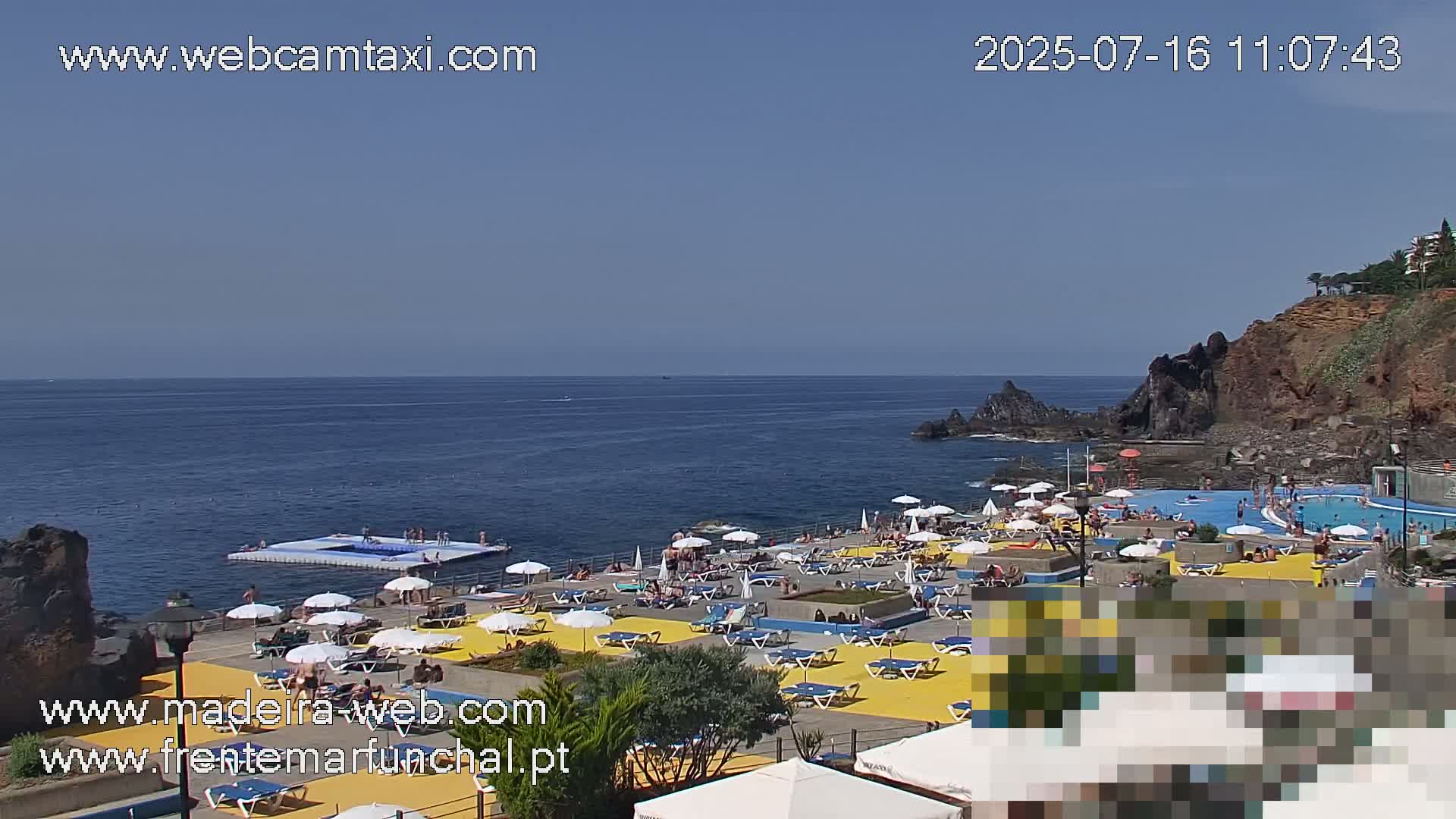 Sao Martinho, Praia da Ponta Gorda Coast Live Cam - Funchal, Madeira, Portugal