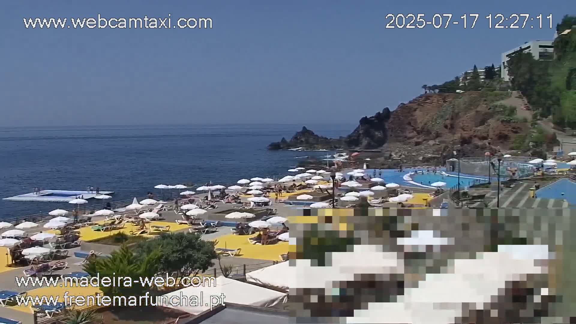 Sao Martinho, Praia da Ponta Gorda Coast Live Cam - Funchal, Madeira, Portugal