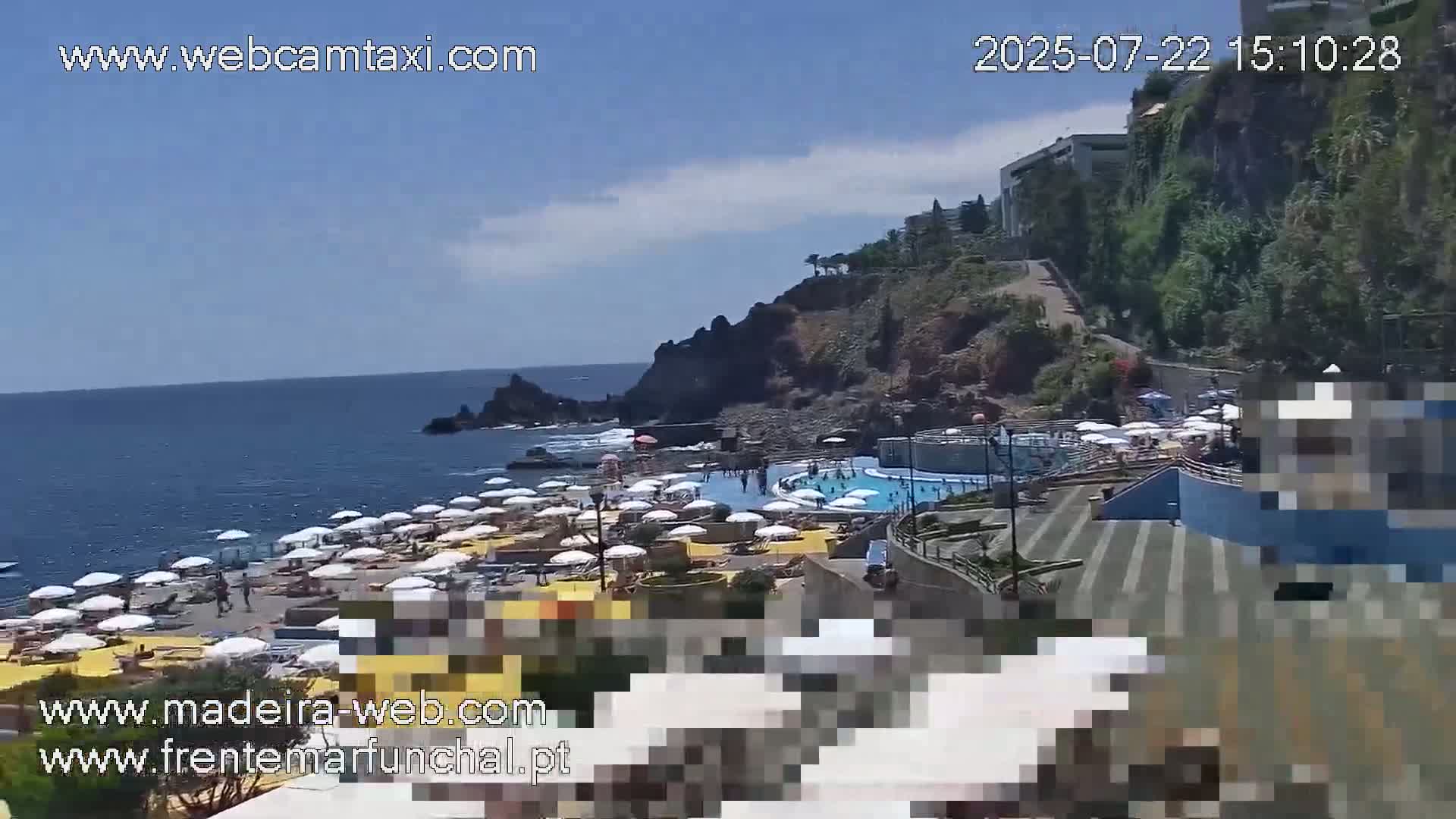 Sao Martinho, Praia da Ponta Gorda Coast Live Cam - Funchal, Madeira, Portugal
