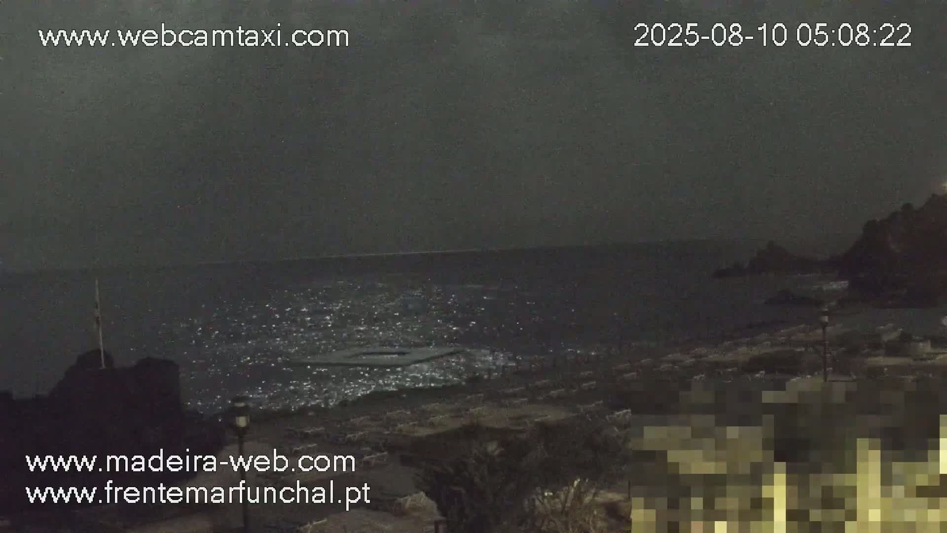 Sao Martinho, Praia da Ponta Gorda Coast Live Cam - Funchal, Madeira, Portugal