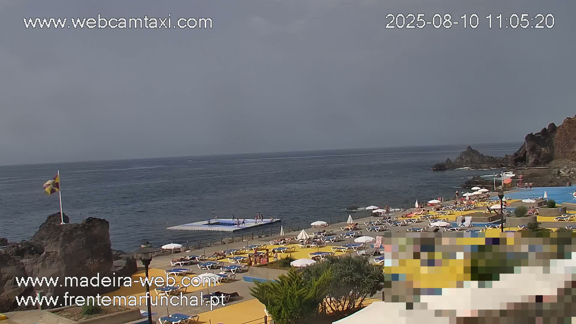 Sao Martinho, Praia da Ponta Gorda Coast Live Cam - Funchal, Madeira, Portugal