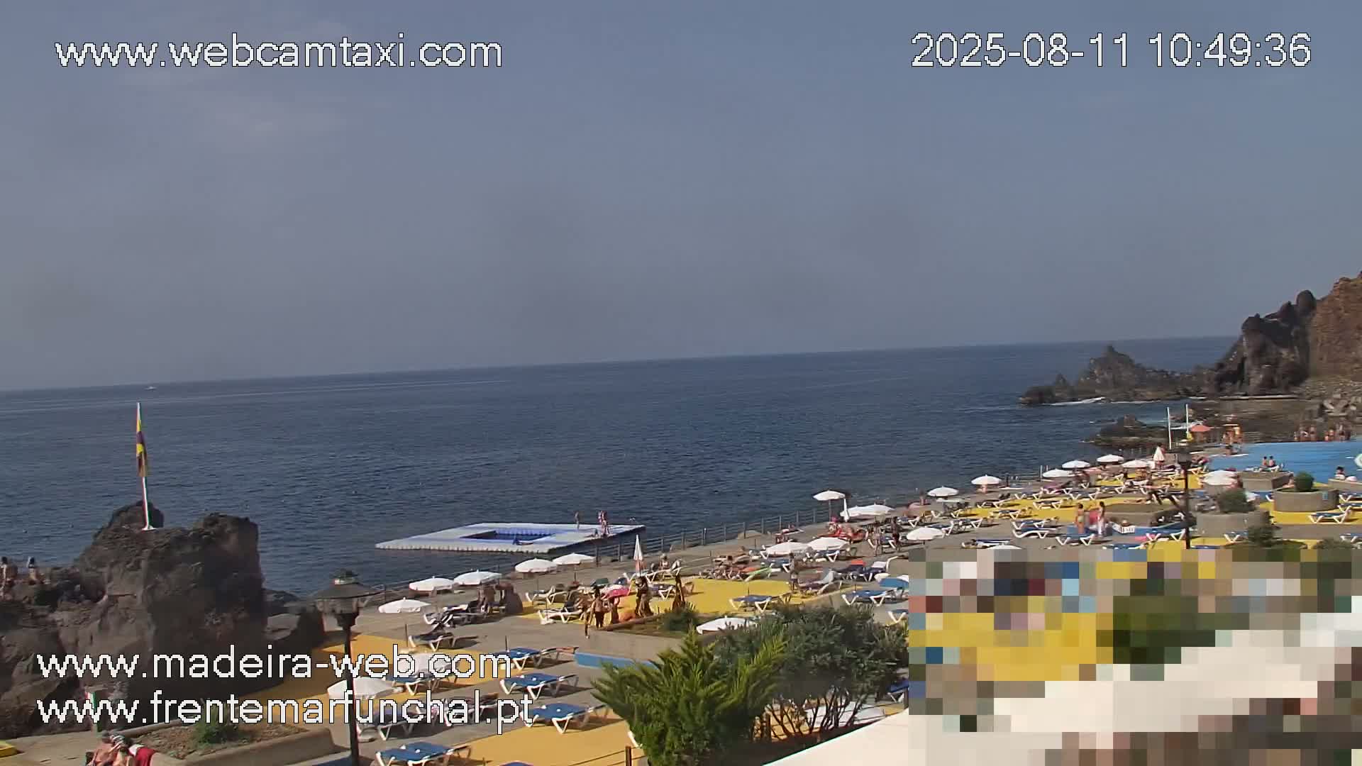 Sao Martinho, Praia da Ponta Gorda Coast Live Cam - Funchal, Madeira, Portugal