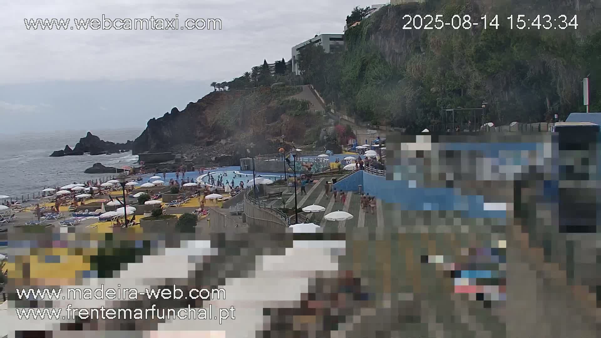 Sao Martinho, Praia da Ponta Gorda Coast Live Cam - Funchal, Madeira, Portugal