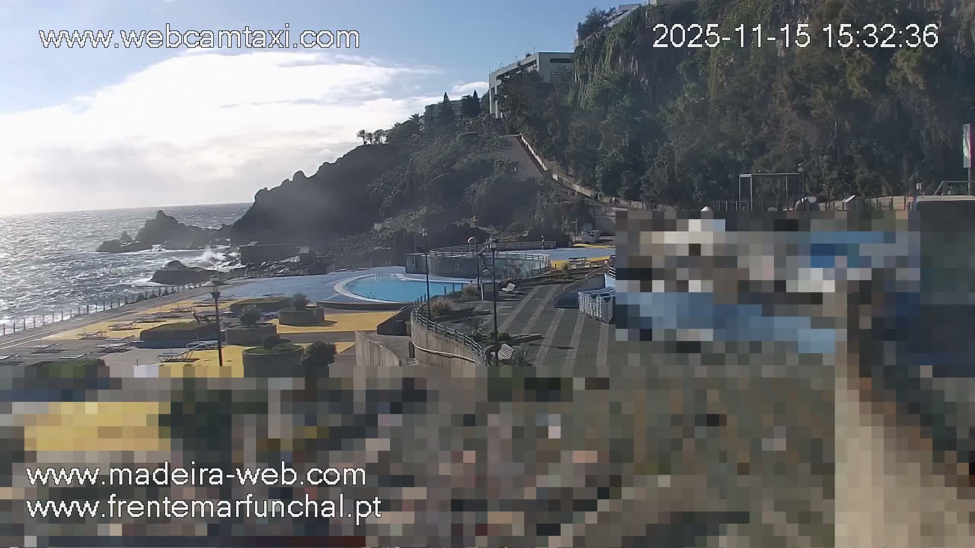 Sao Martinho, Praia da Ponta Gorda Coast Live Cam - Funchal, Madeira, Portugal
