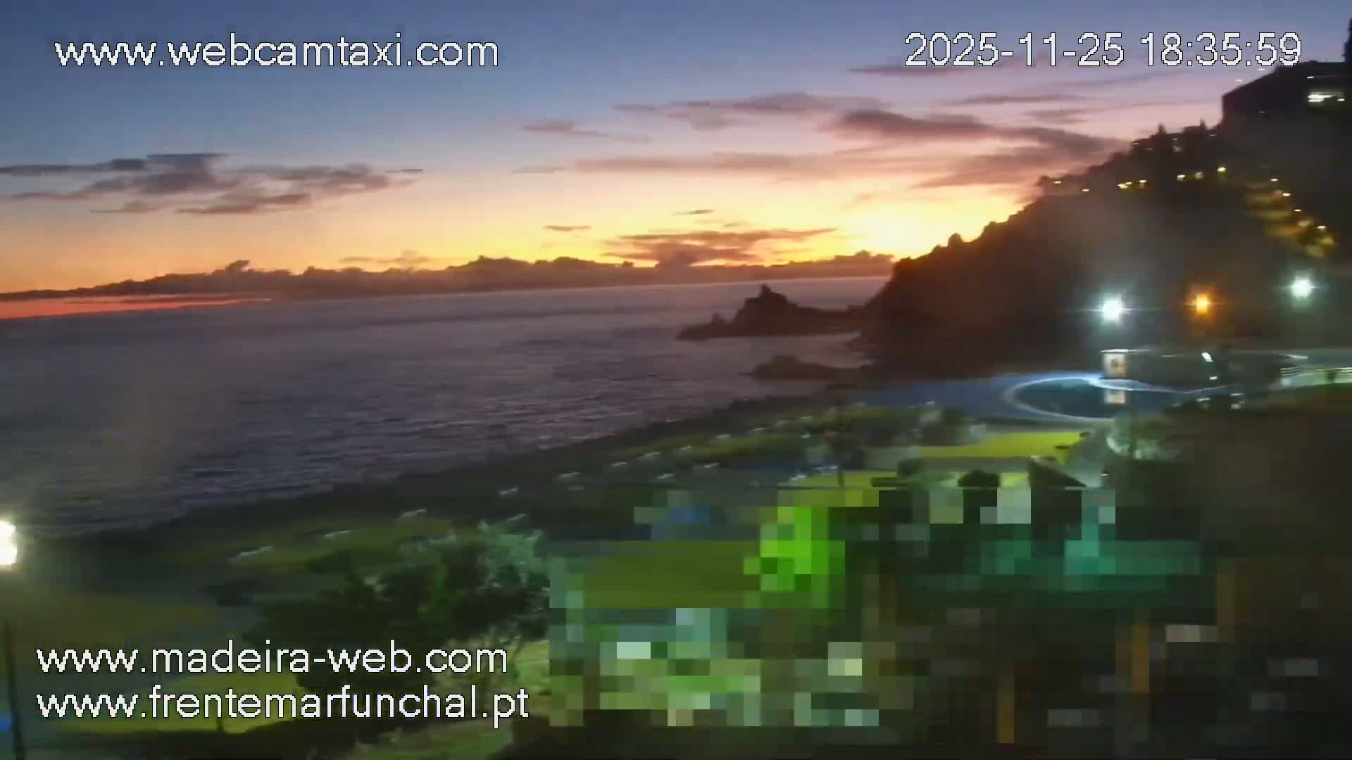 Sao Martinho, Praia da Ponta Gorda Coast Live Cam - Funchal, Madeira, Portugal