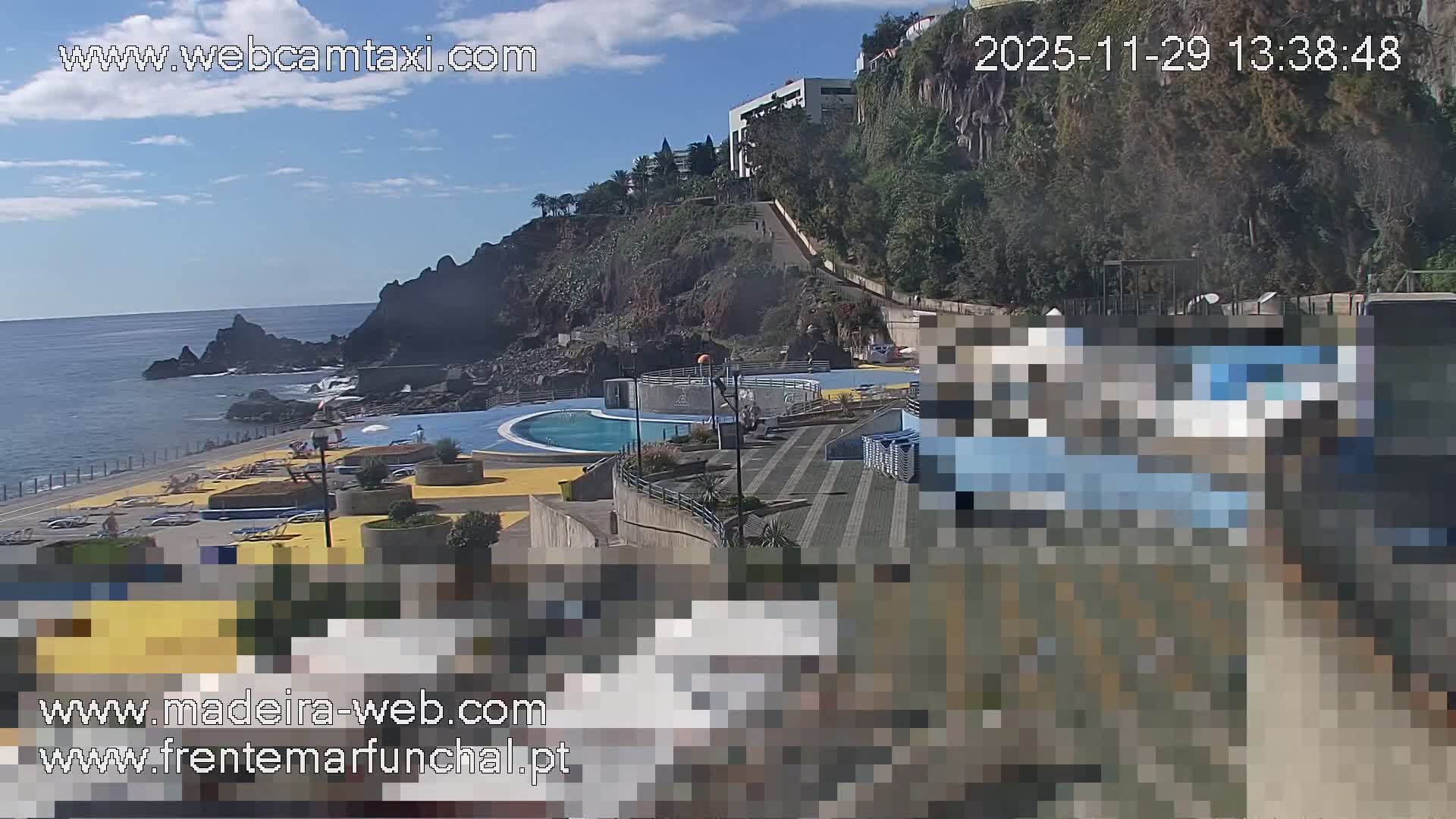 Sao Martinho, Praia da Ponta Gorda Coast Live Cam - Funchal, Madeira, Portugal