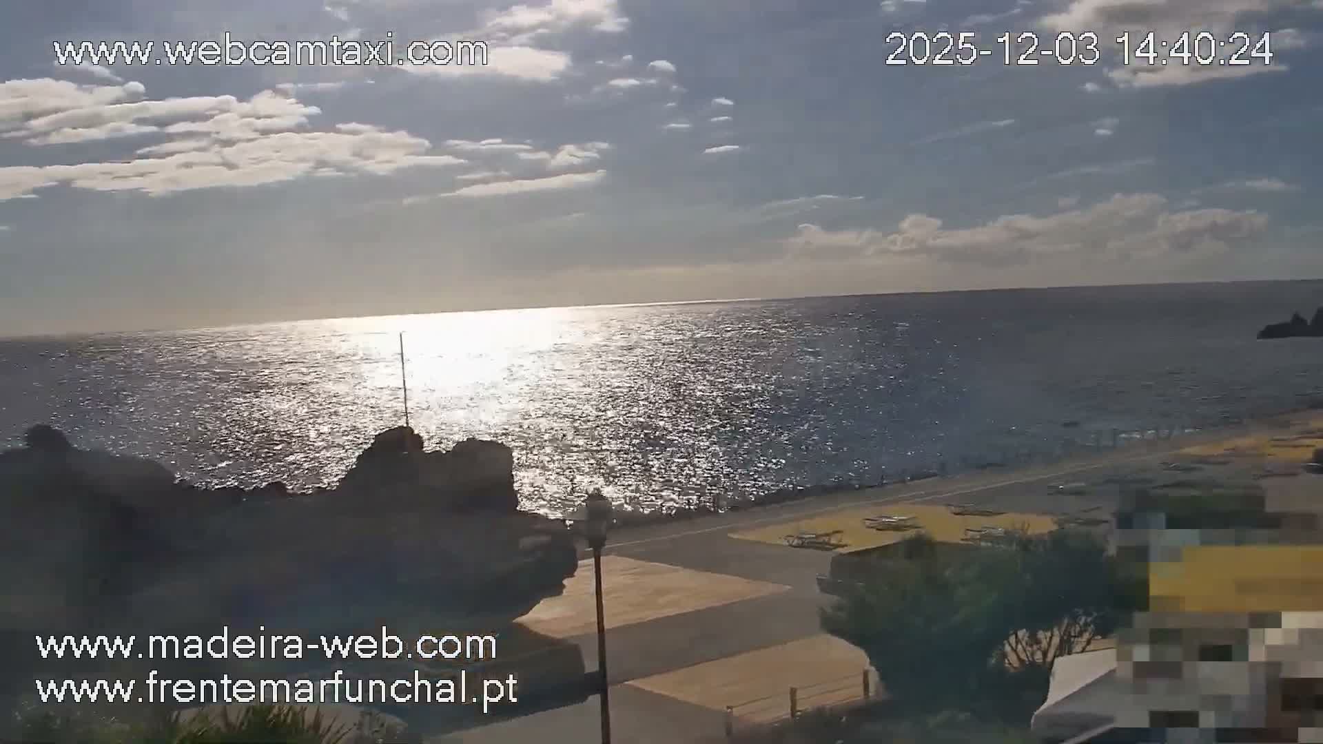 Sao Martinho, Praia da Ponta Gorda Coast Live Cam - Funchal, Madeira, Portugal