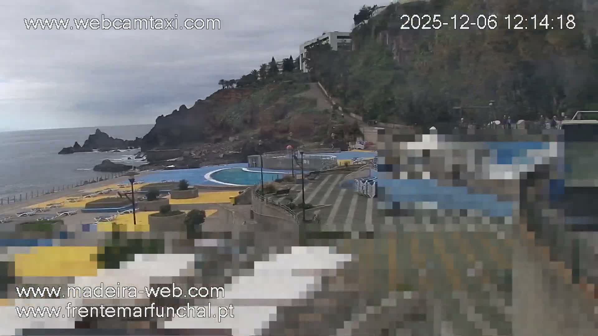 Sao Martinho, Praia da Ponta Gorda Coast Live Cam - Funchal, Madeira, Portugal