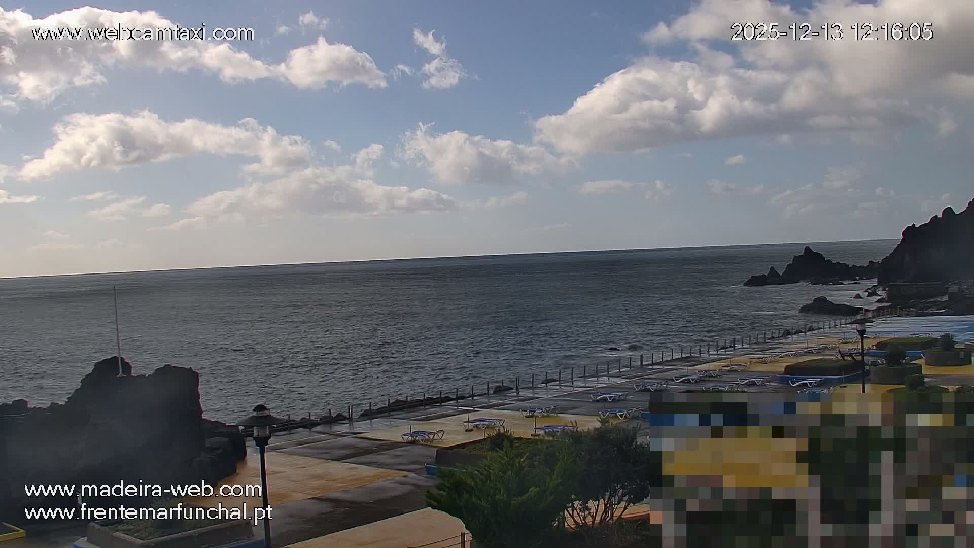 Sao Martinho, Praia da Ponta Gorda Coast Live Cam - Funchal, Madeira, Portugal