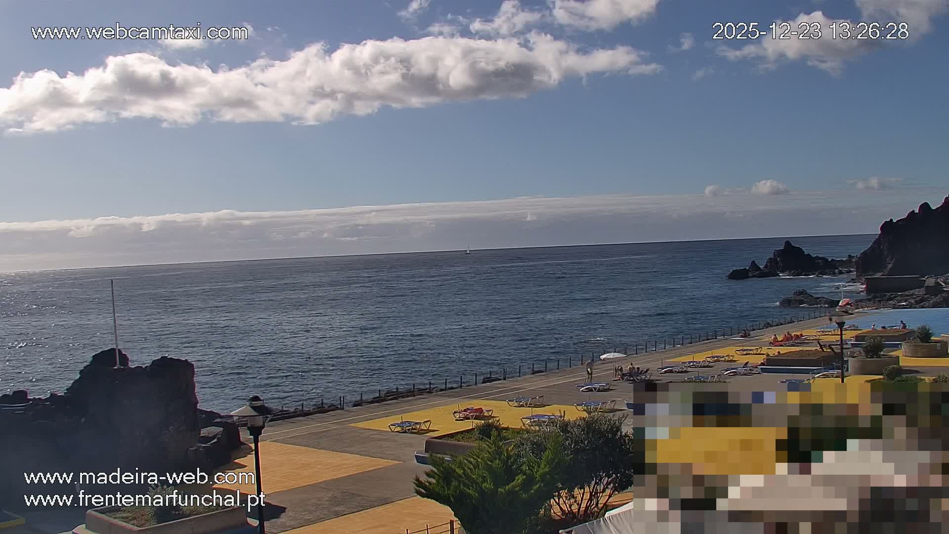 Sao Martinho, Praia da Ponta Gorda Coast Live Cam - Funchal, Madeira, Portugal