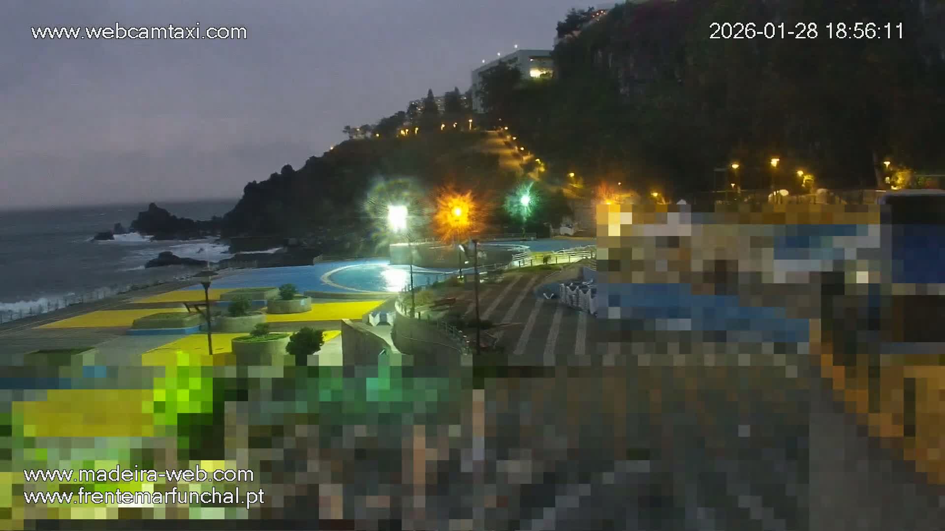 Sao Martinho, Praia da Ponta Gorda Coast Live Cam - Funchal, Madeira, Portugal