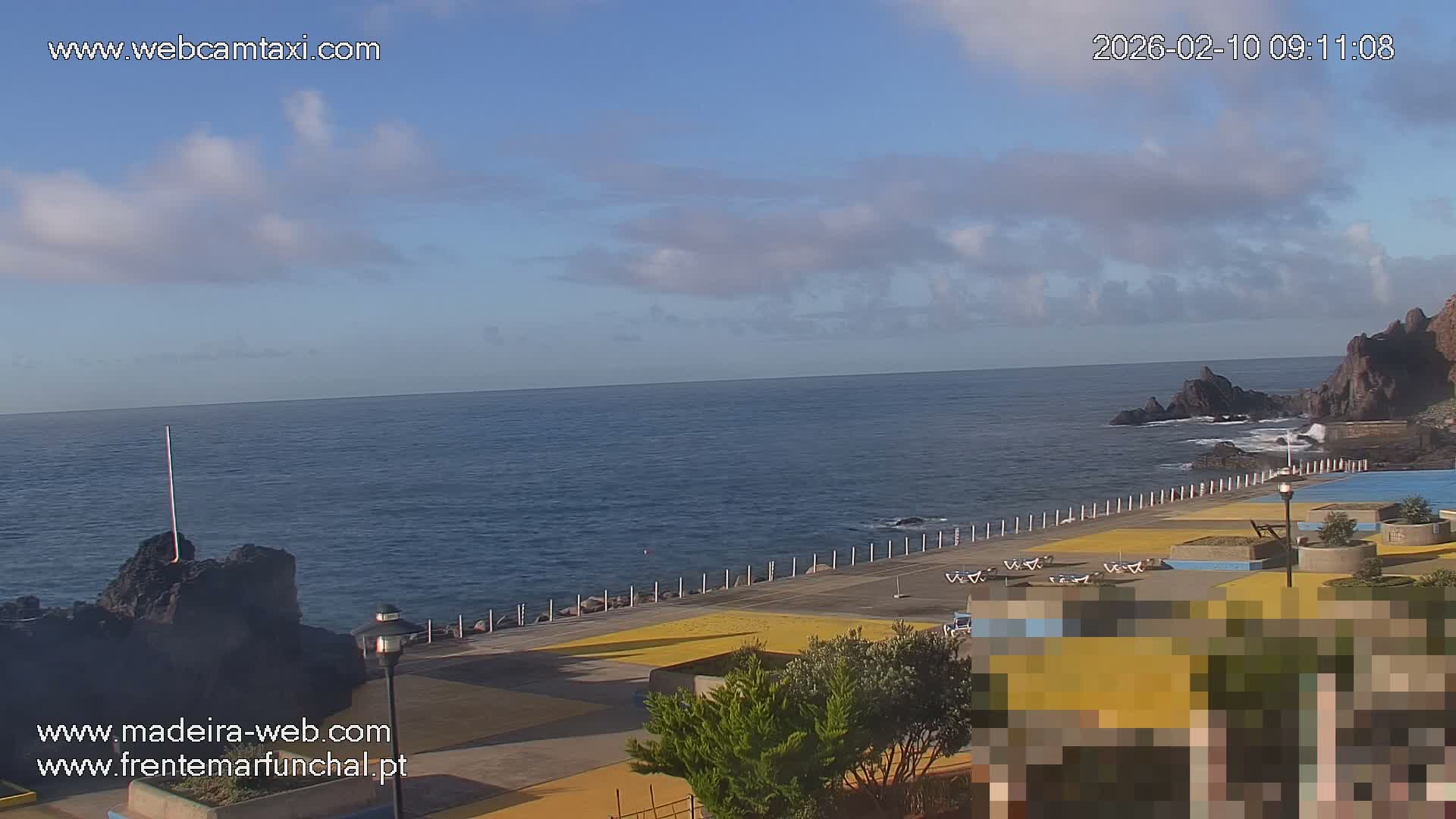 Sao Martinho, Praia da Ponta Gorda Coast Live Cam - Funchal, Madeira, Portugal