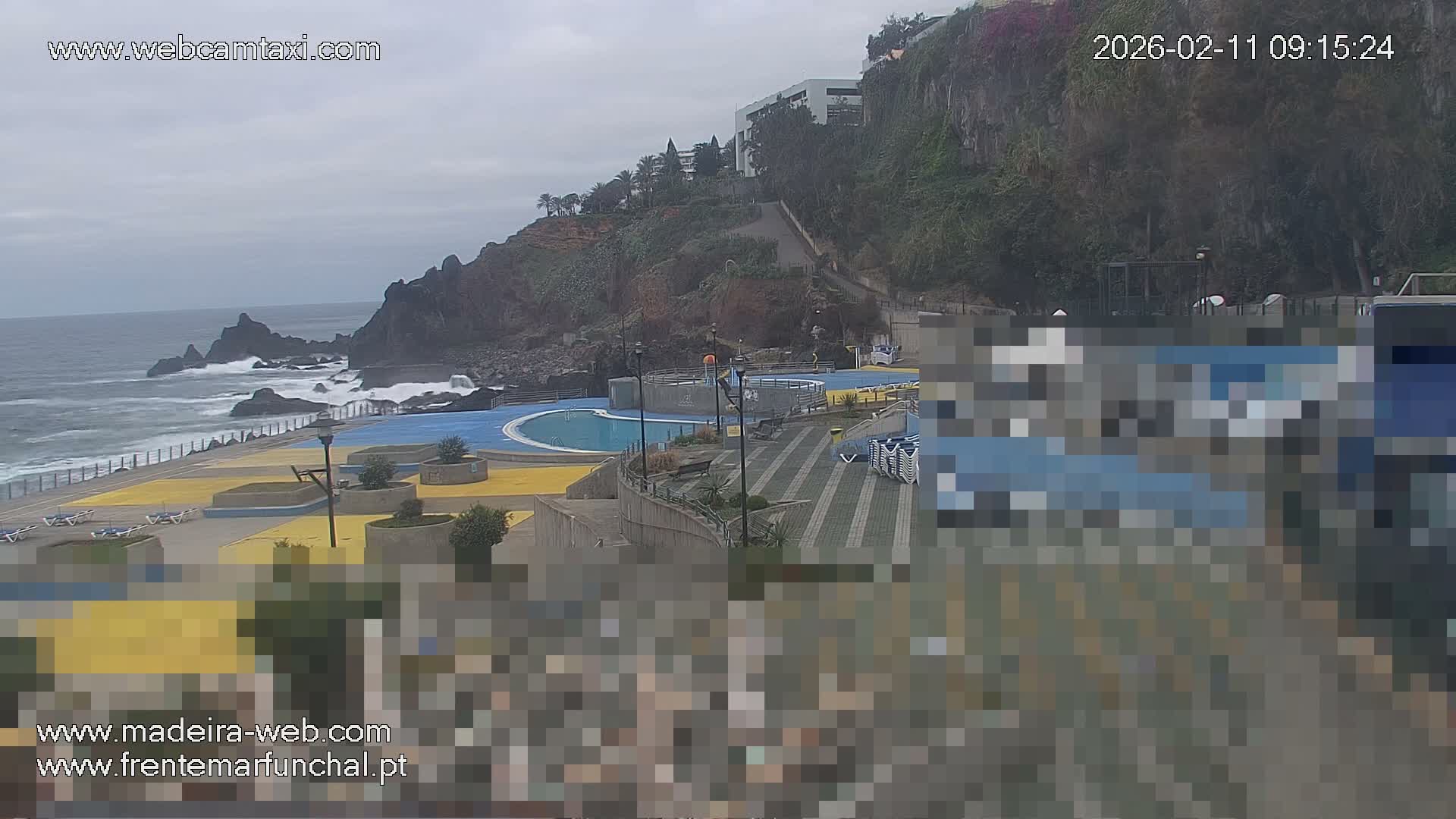 Sao Martinho, Praia da Ponta Gorda Coast Live Cam - Funchal, Madeira, Portugal