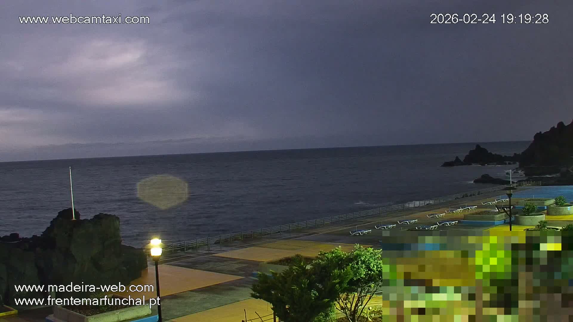 Sao Martinho, Praia da Ponta Gorda Coast Live Cam - Funchal, Madeira, Portugal