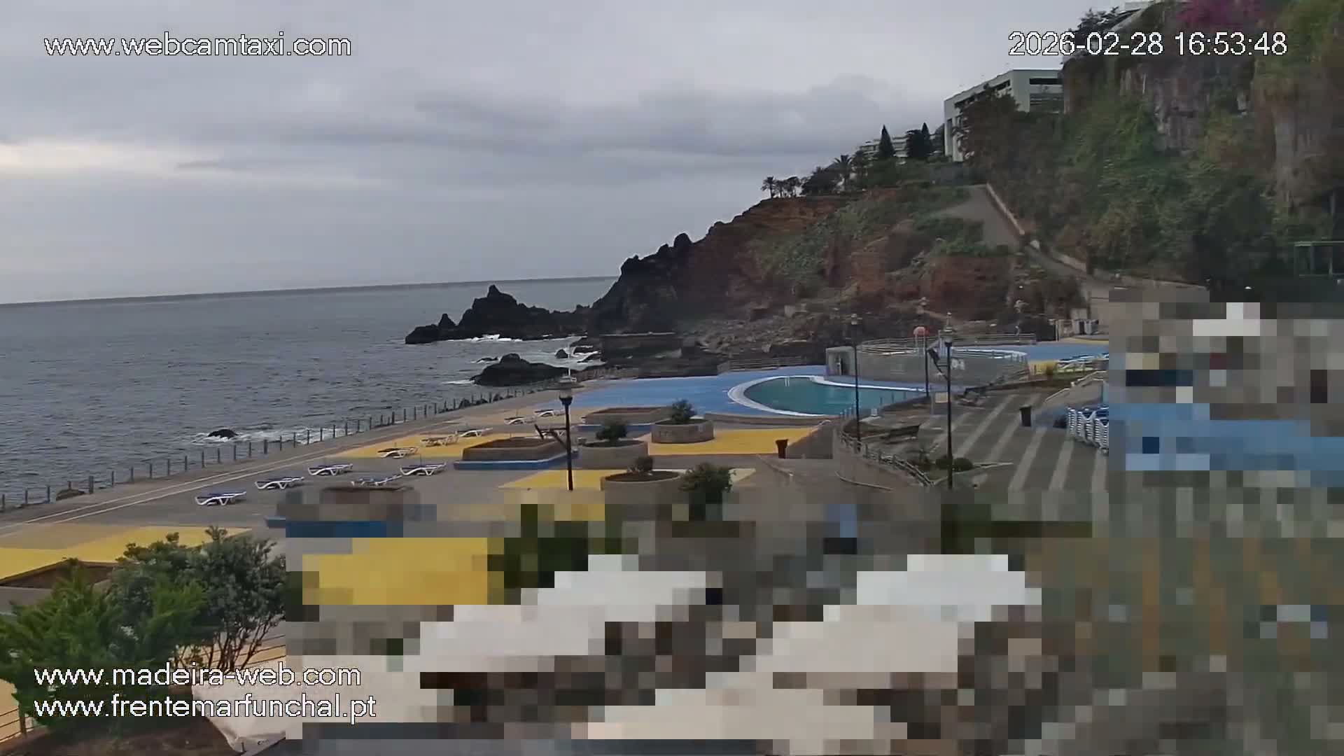 Sao Martinho, Praia da Ponta Gorda Coast Live Cam - Funchal, Madeira, Portugal
