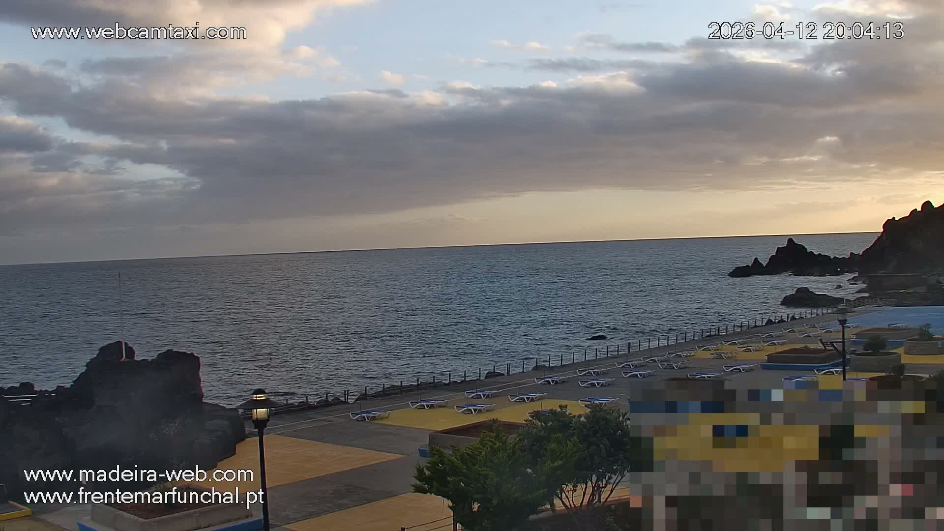Sao Martinho, Praia da Ponta Gorda Coast Live Cam - Funchal, Madeira, Portugal