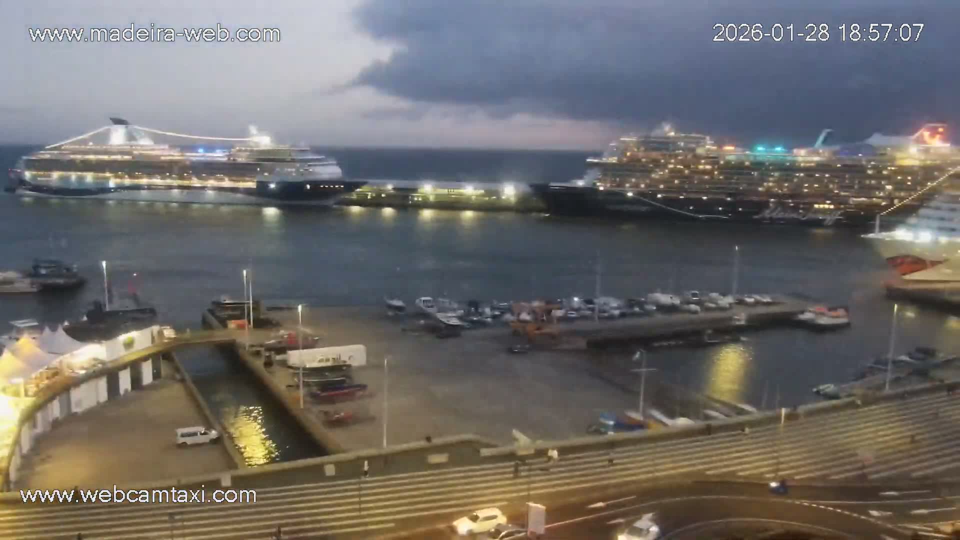 Funchal Marina & Coast Live Cam - Funchal, Madeira, Portugal