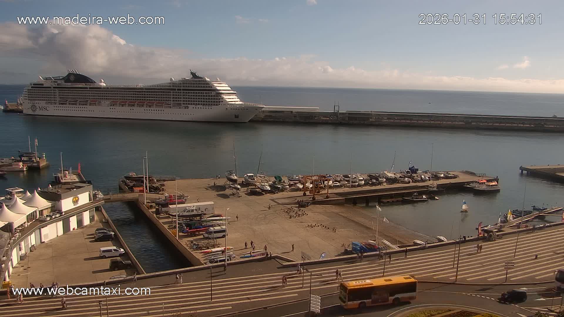 Funchal Marina & Coast Live Cam - Funchal, Madeira, Portugal