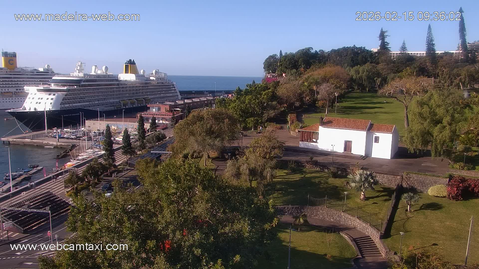 Funchal Marina & Coast Live Cam - Funchal, Madeira, Portugal