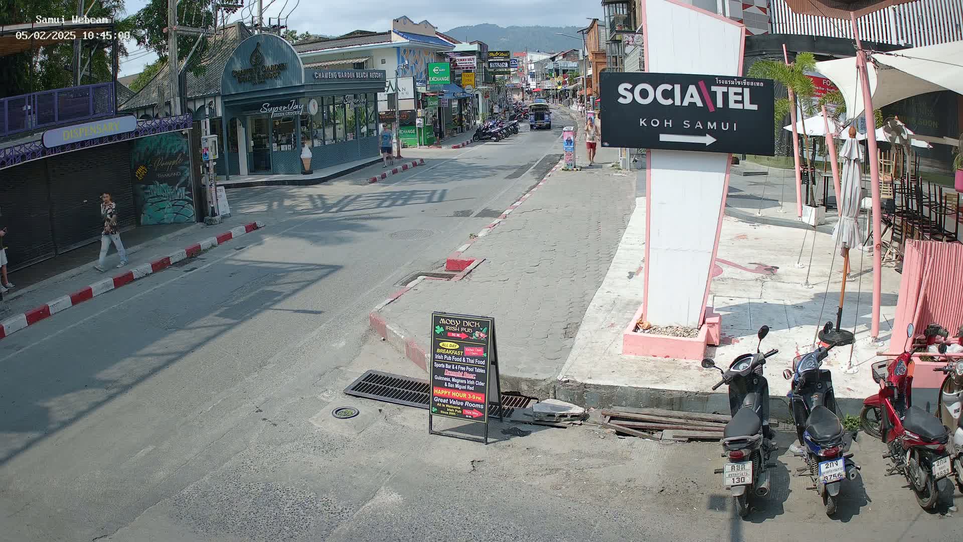 Chaweng Town Center Live Cam - Ko Samui, Surat Thani, Thailand