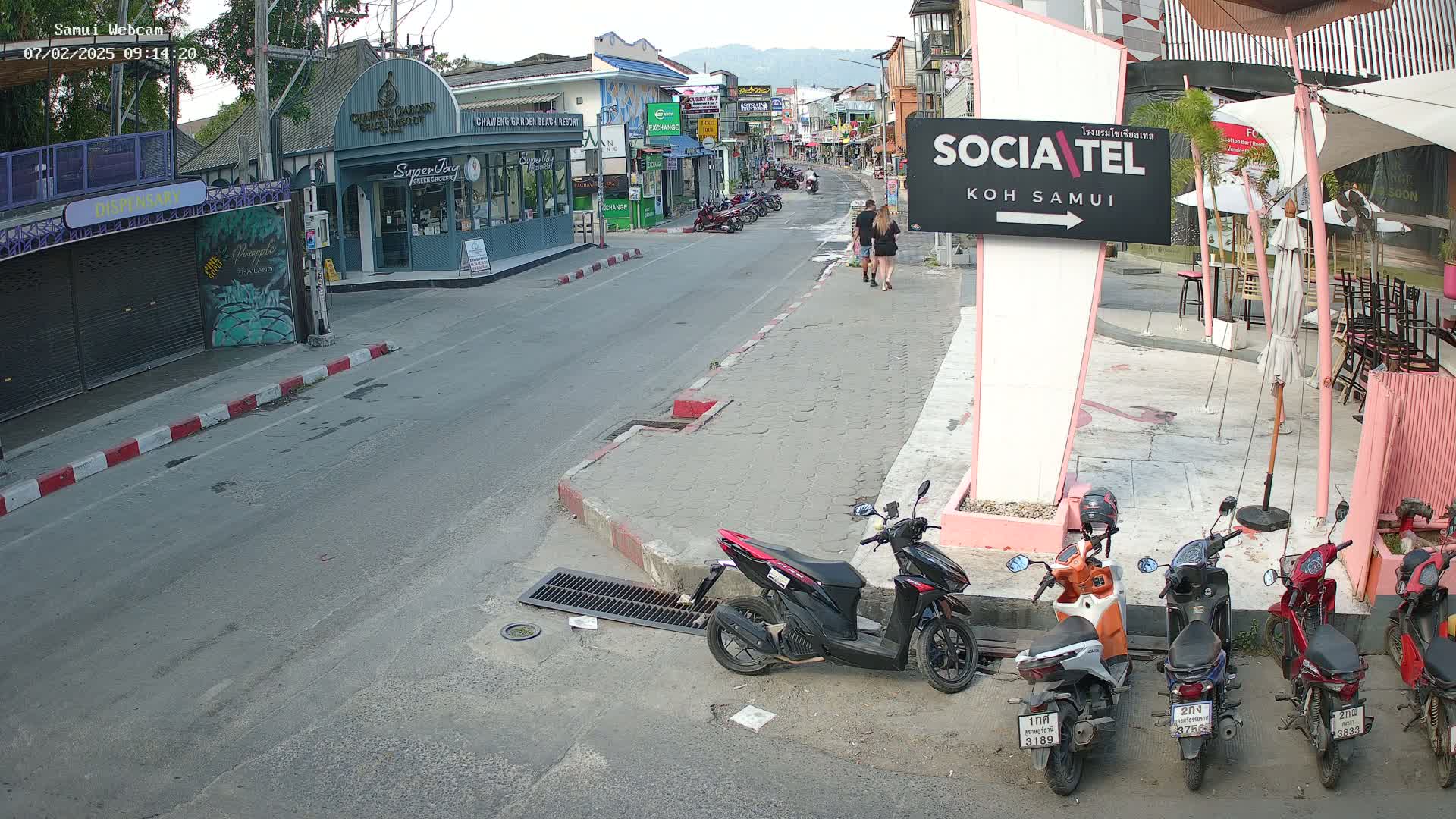 Chaweng Town Center Live Cam - Ko Samui, Surat Thani, Thailand