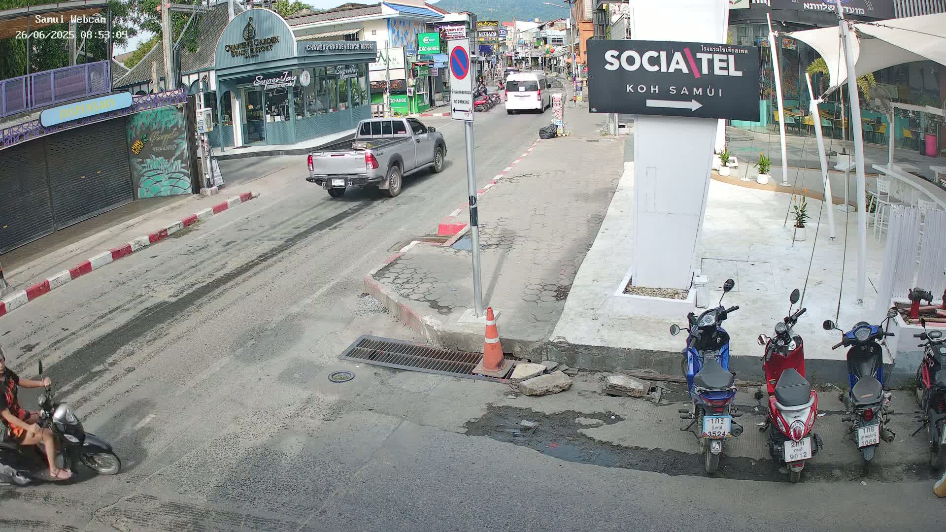 Chaweng Town Center Live Cam - Ko Samui, Surat Thani, Thailand