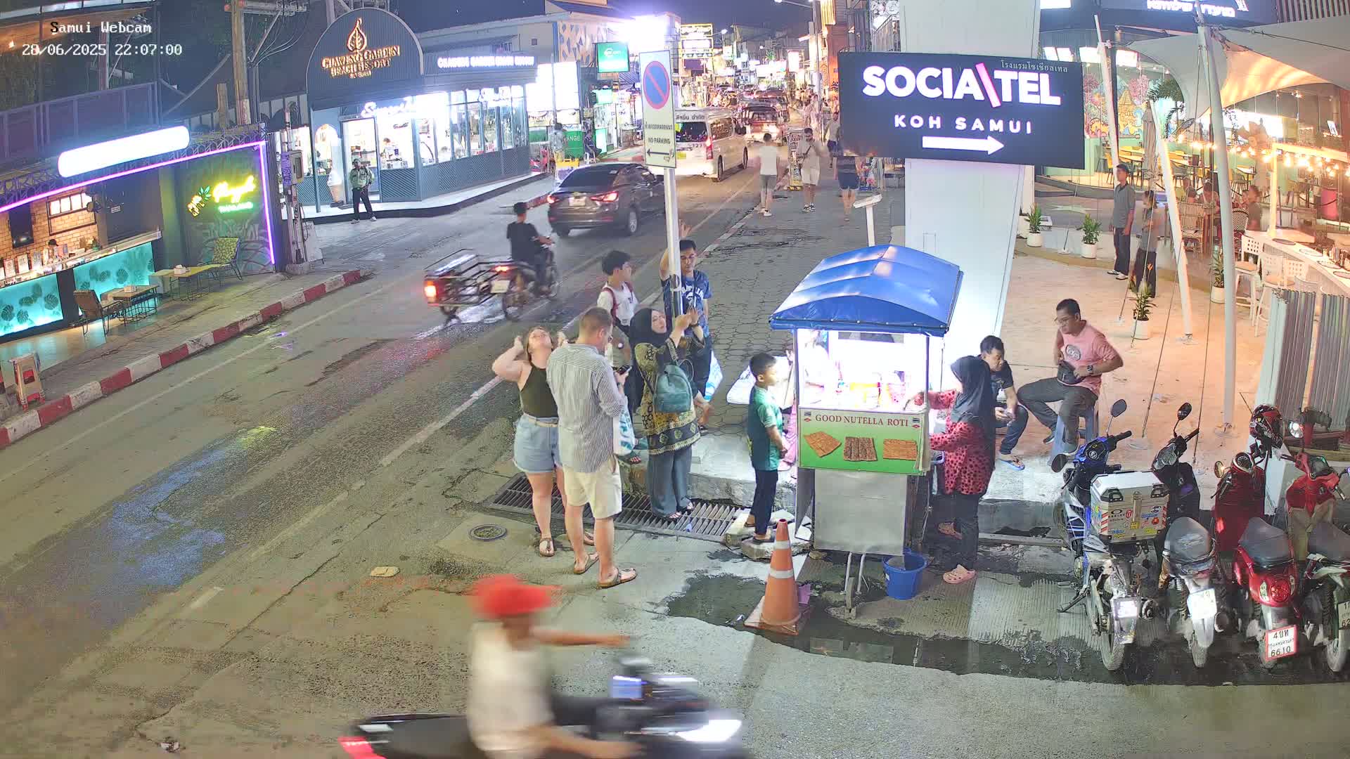 Chaweng Town Center Live Cam - Ko Samui, Surat Thani, Thailand