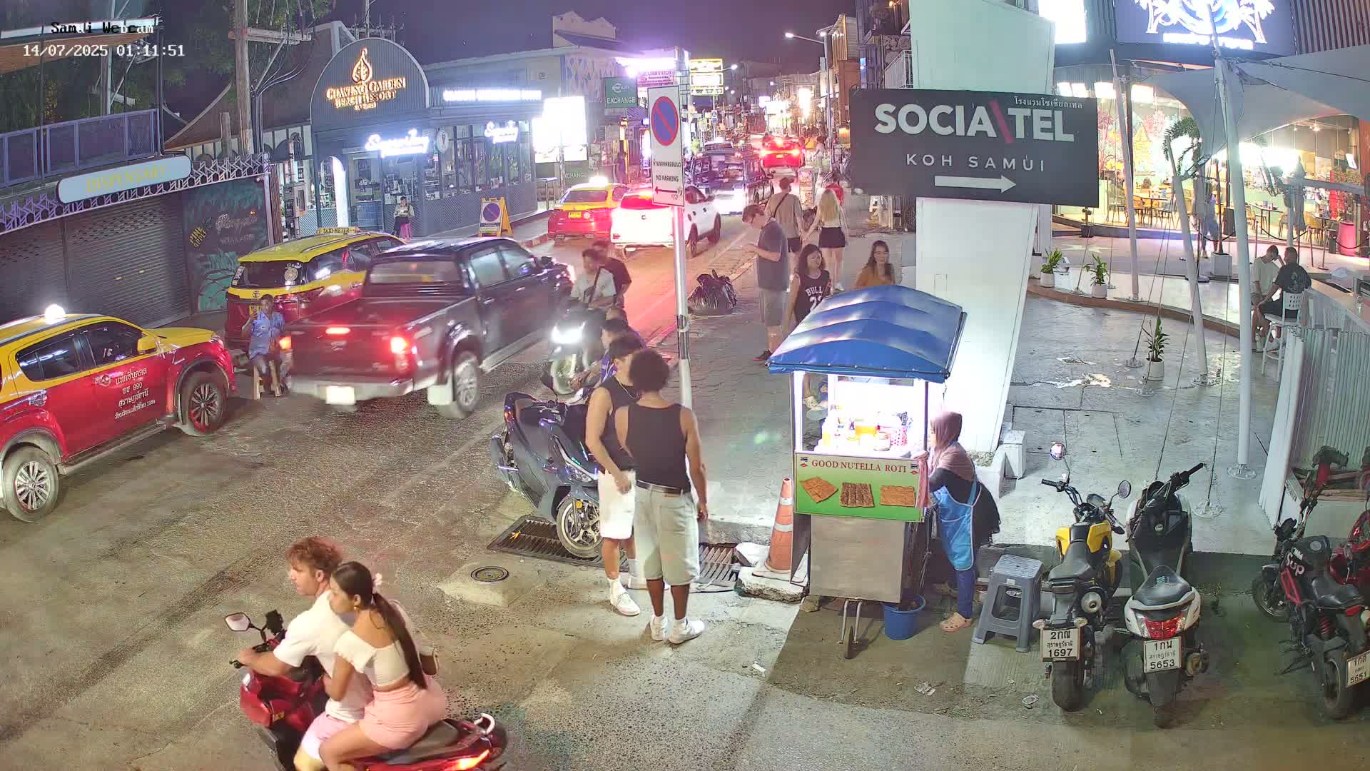 Chaweng Town Center Live Cam - Ko Samui, Surat Thani, Thailand