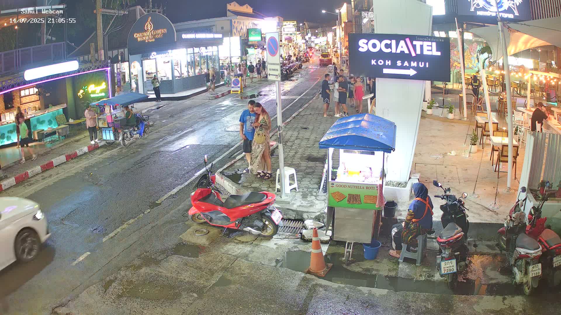 Chaweng Town Center Live Cam - Ko Samui, Surat Thani, Thailand