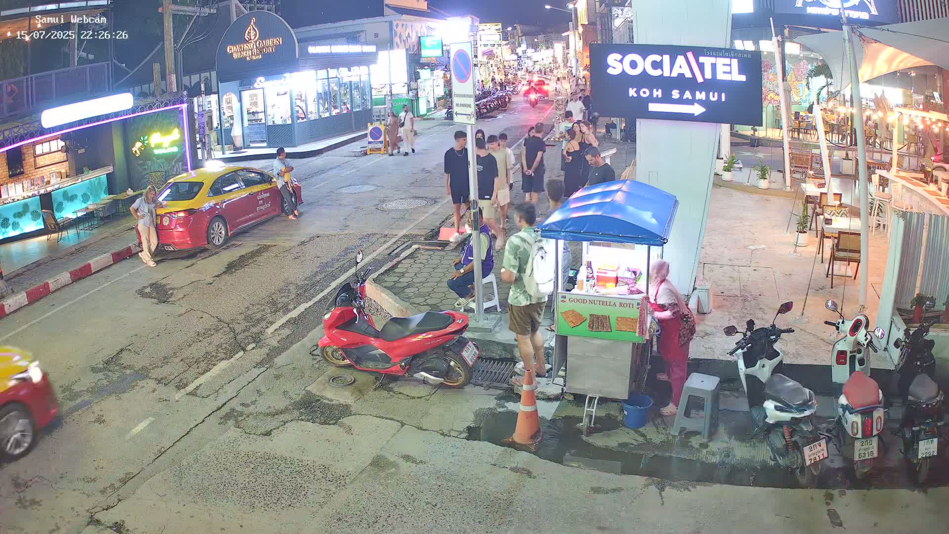 Chaweng Town Center Live Cam - Ko Samui, Surat Thani, Thailand