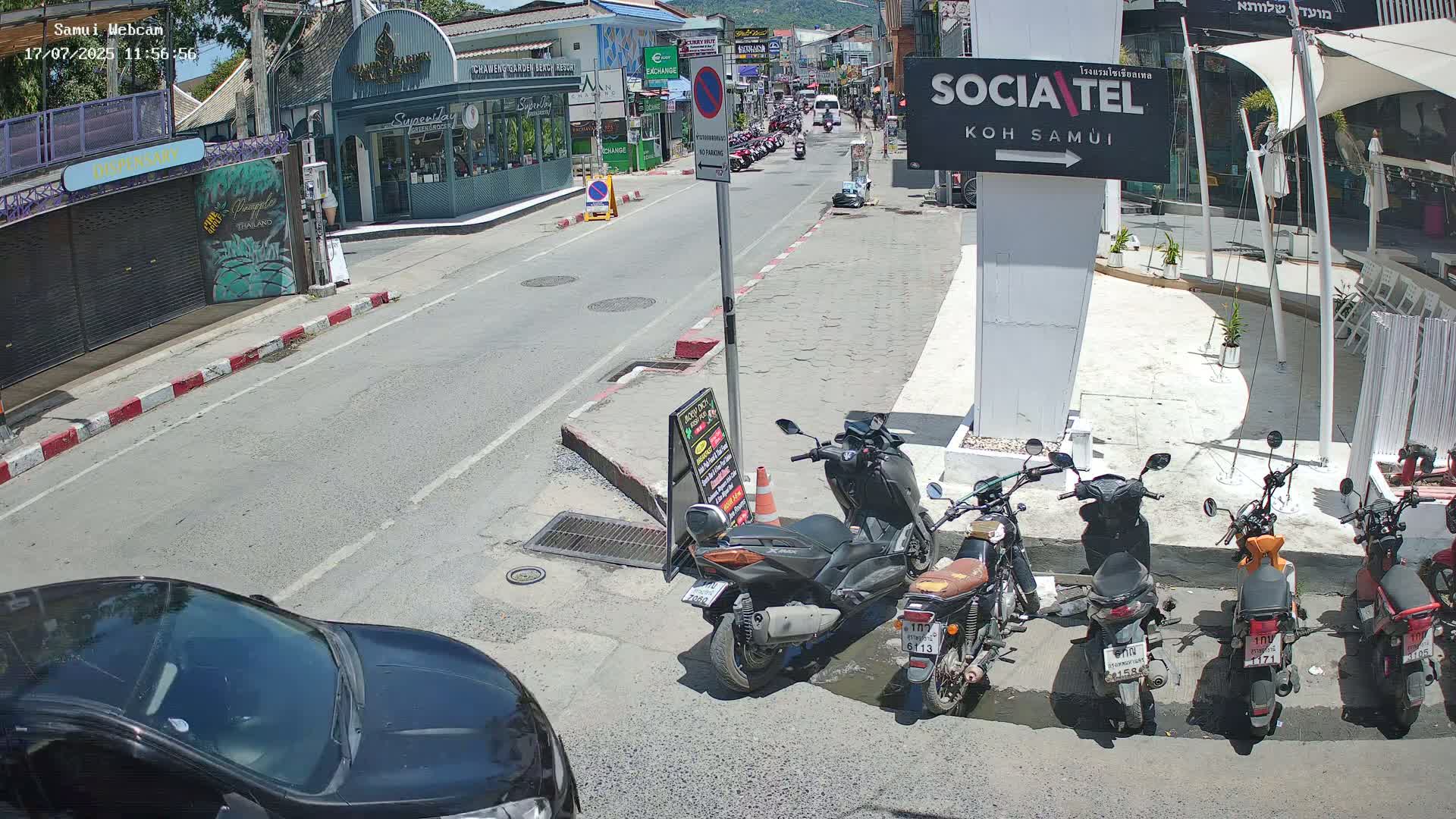 Chaweng Town Center Live Cam - Ko Samui, Surat Thani, Thailand