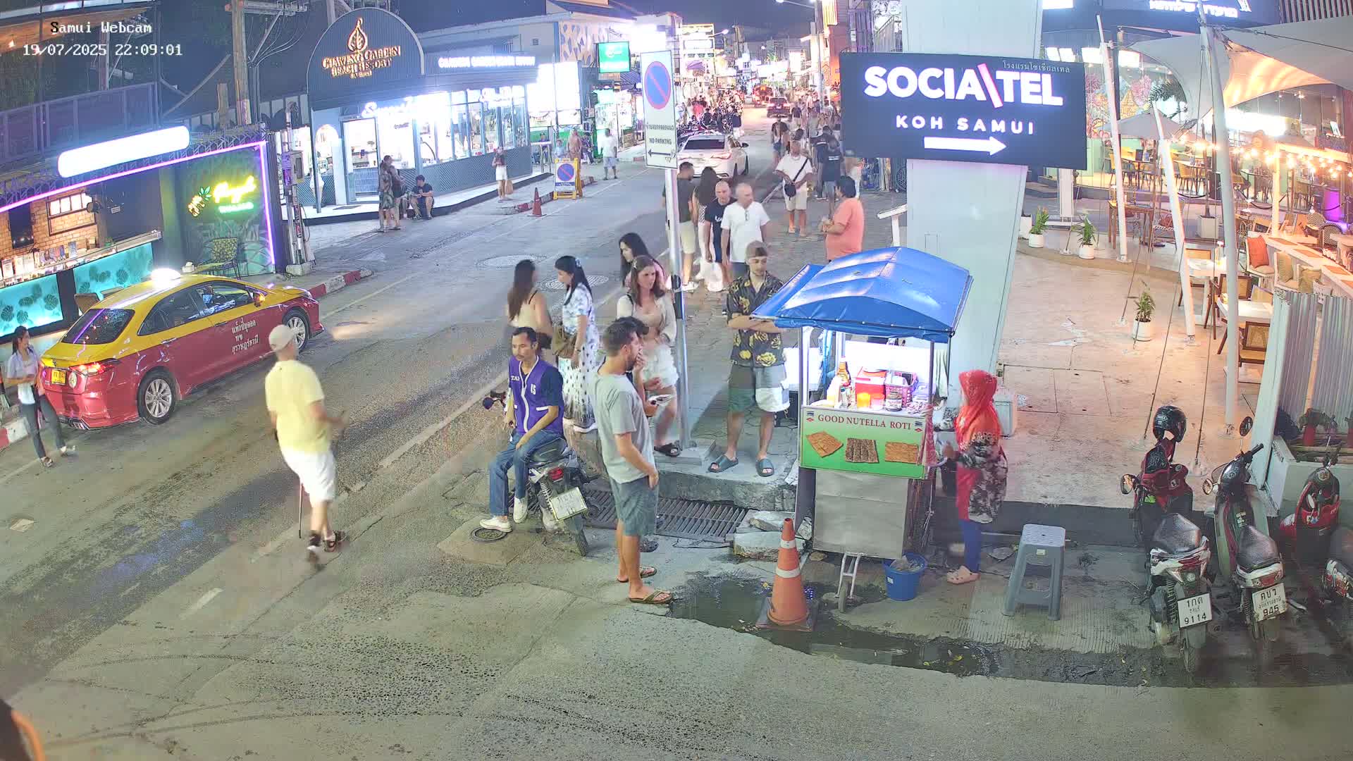 Chaweng Town Center Live Cam - Ko Samui, Surat Thani, Thailand