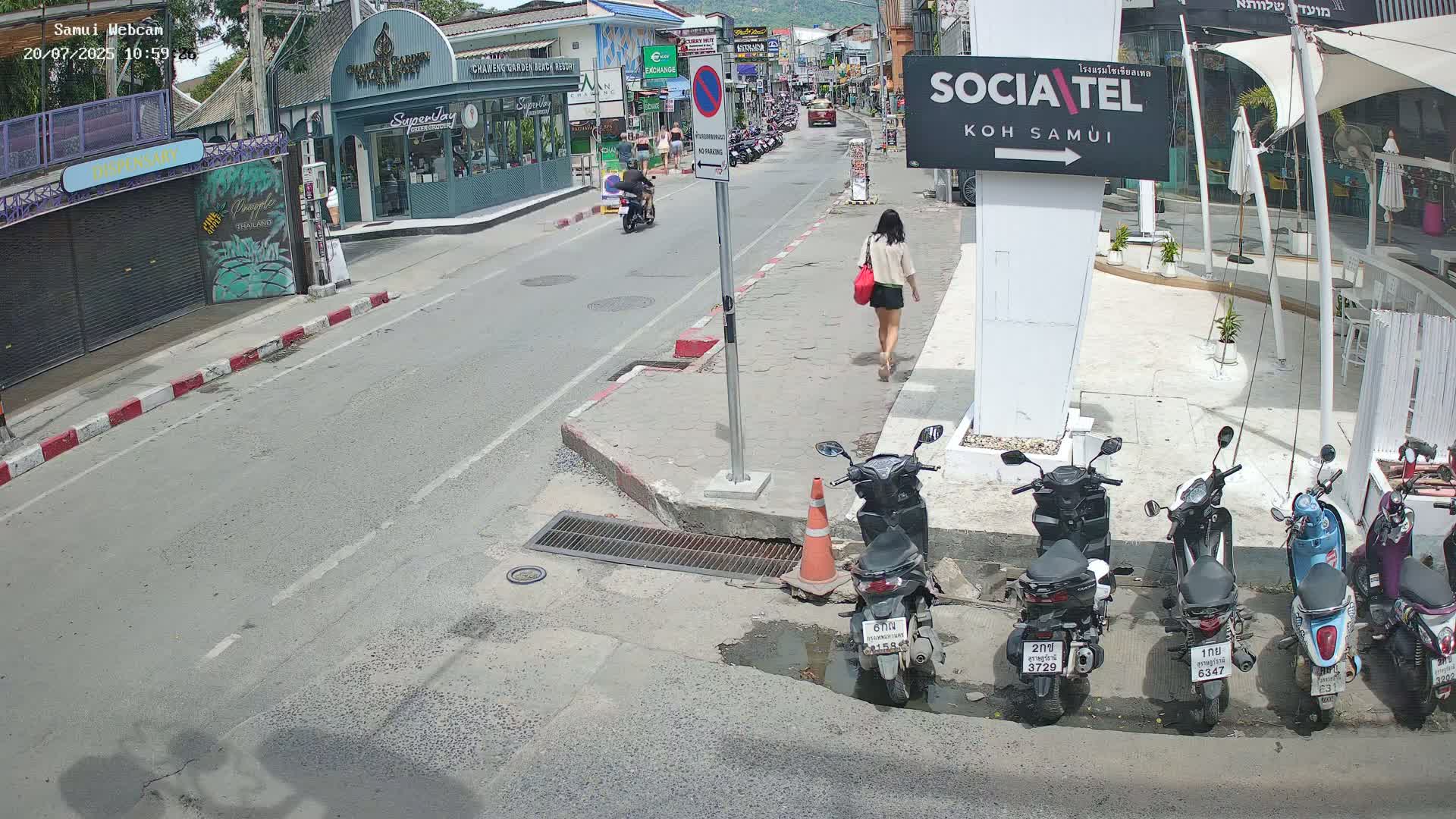 Chaweng Town Center Live Cam - Ko Samui, Surat Thani, Thailand
