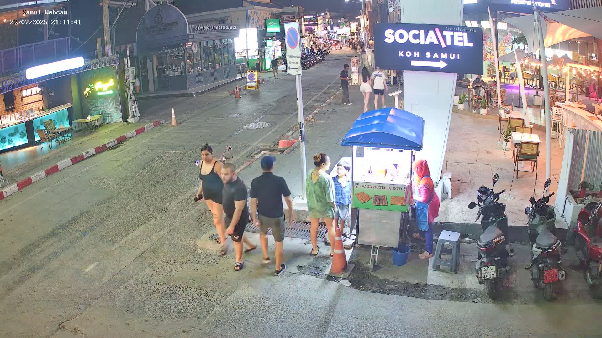 Chaweng Town Center Live Cam - Ko Samui, Surat Thani, Thailand
