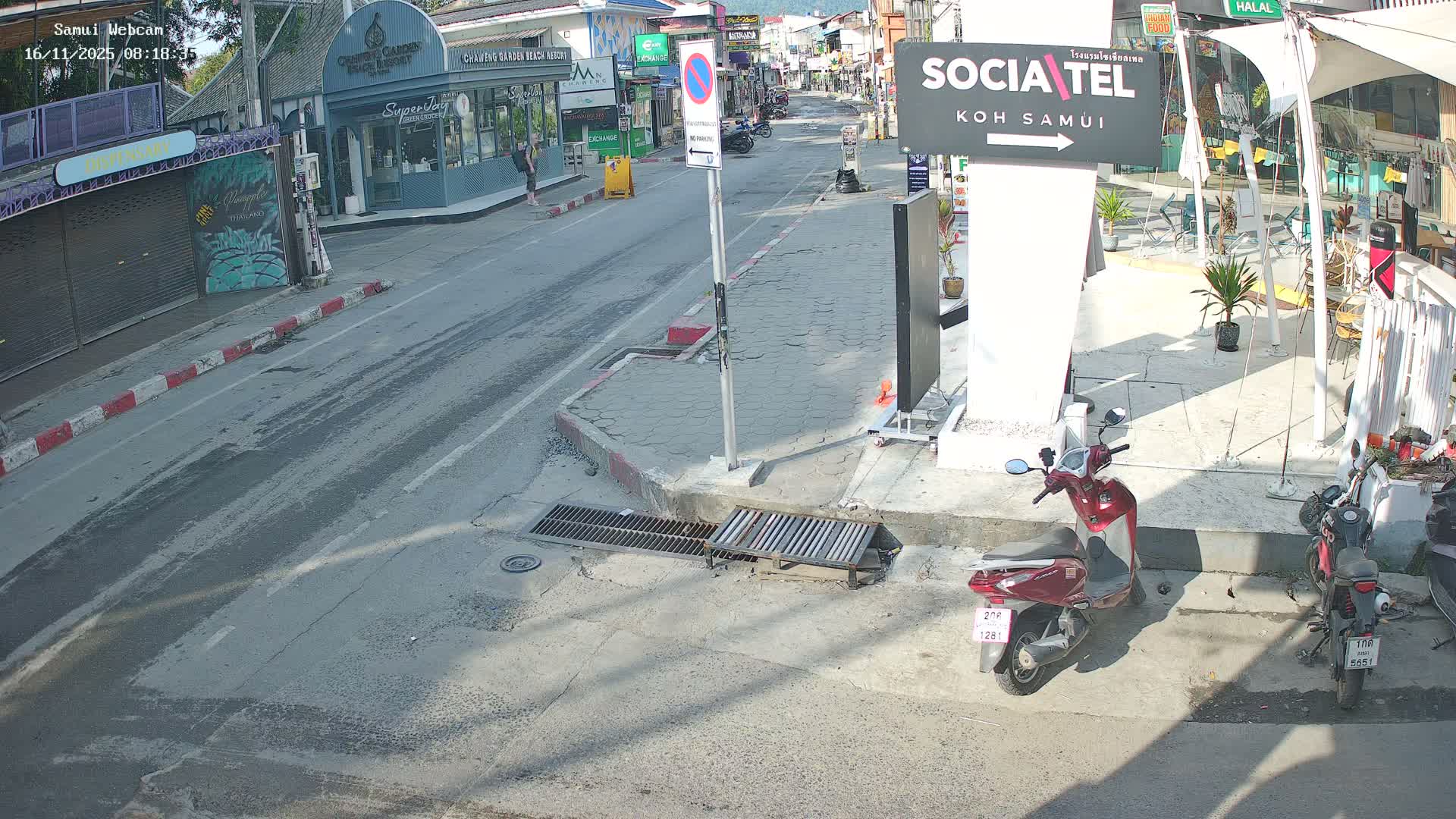 Chaweng Town Center Live Cam - Ko Samui, Surat Thani, Thailand