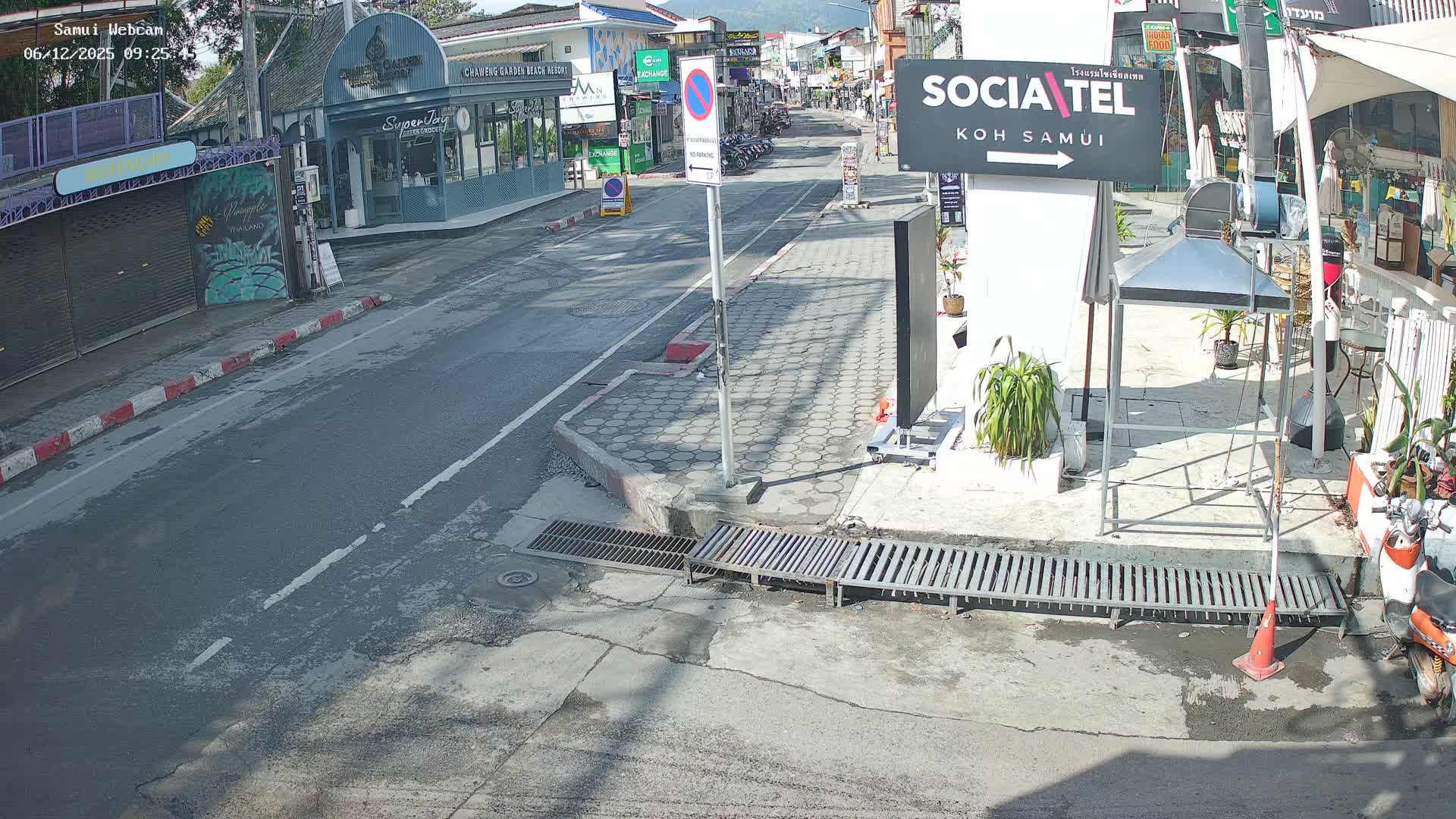 Chaweng Town Center Live Cam - Ko Samui, Surat Thani, Thailand