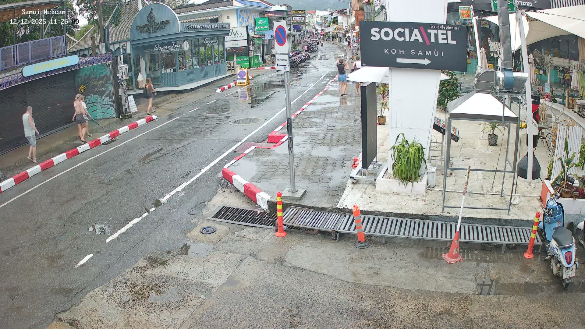 Chaweng Town Center Live Cam - Ko Samui, Surat Thani, Thailand