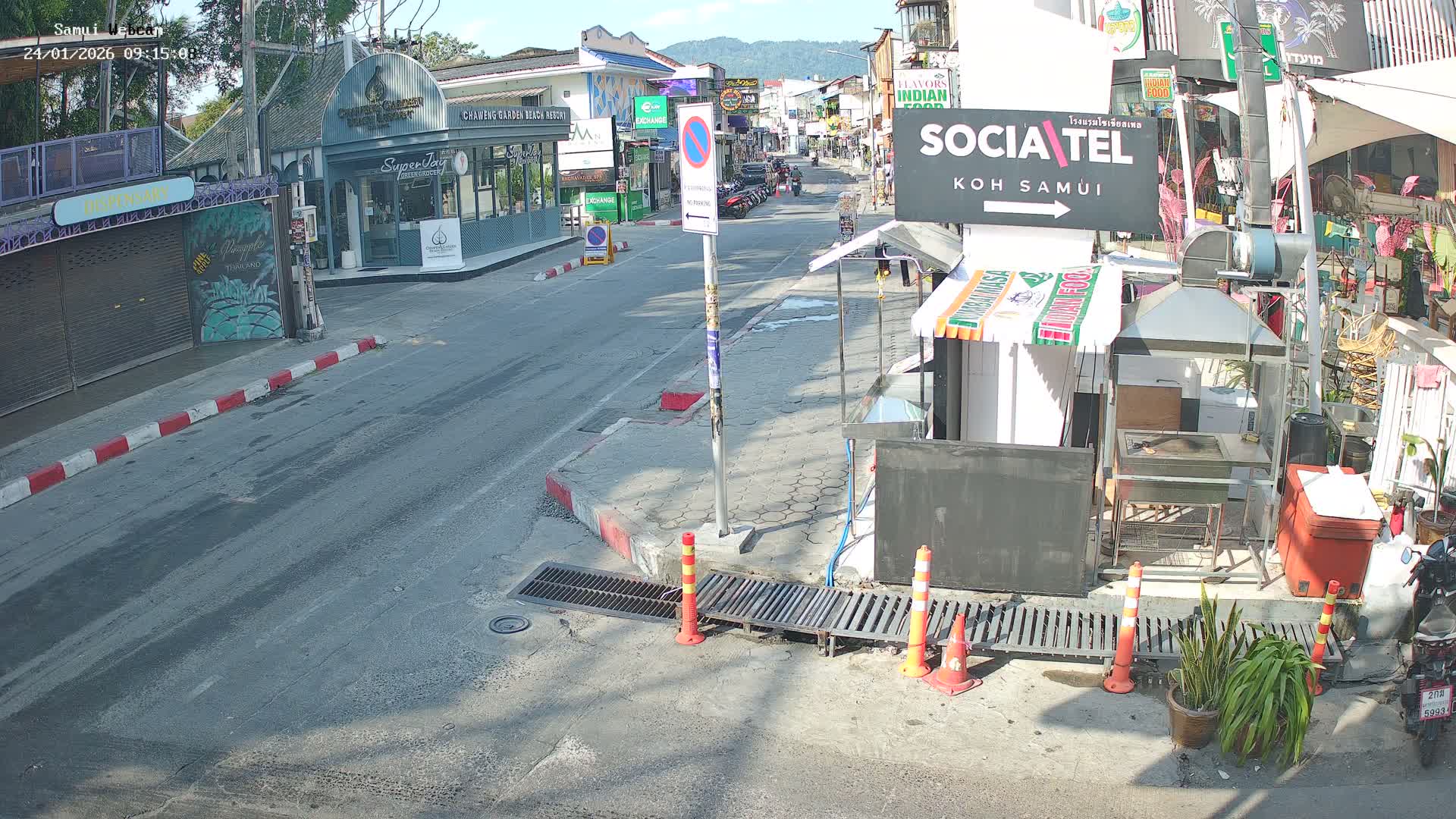 Chaweng Town Center Live Cam - Ko Samui, Surat Thani, Thailand