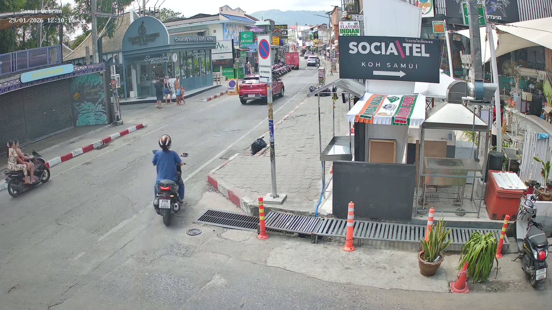 Chaweng Town Center Live Cam - Ko Samui, Surat Thani, Thailand