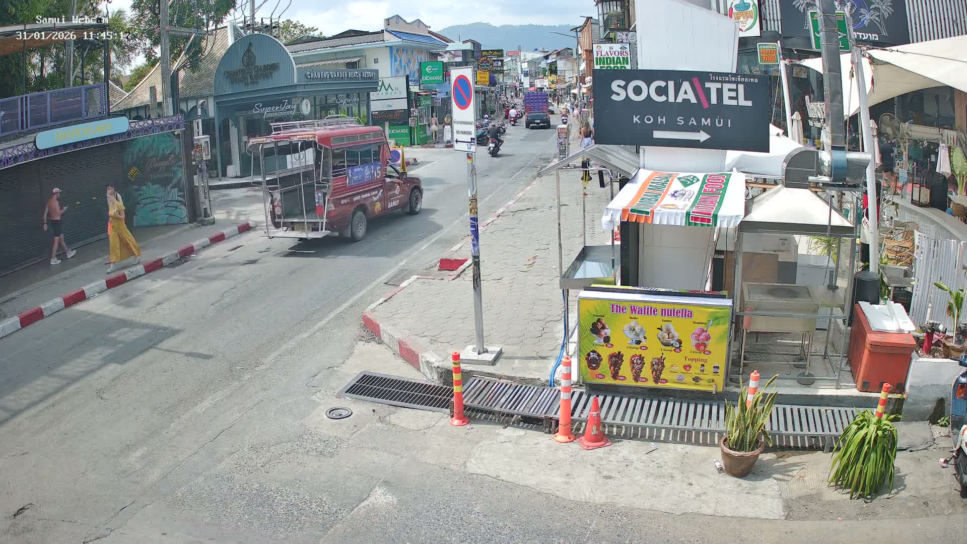 Chaweng Town Center Live Cam - Ko Samui, Surat Thani, Thailand